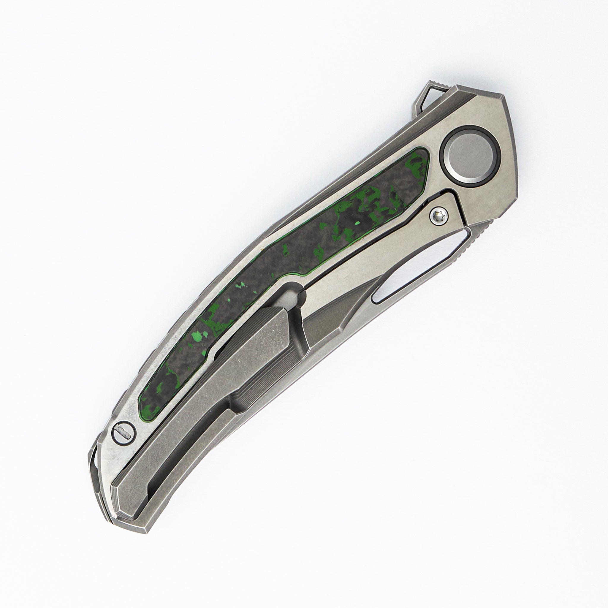 Quantum - M390 Blade - Jungle Wear Carbon Fiber/Titanium Handle - MRBS