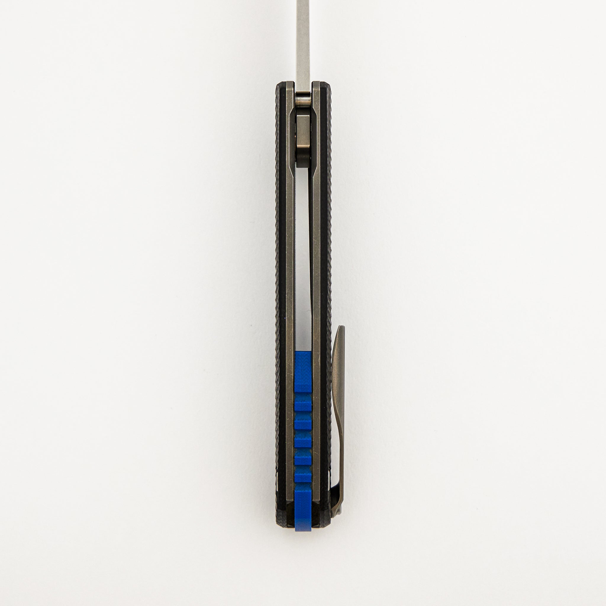 F3 - Elmax Blade - Black G10 Handle W/ Dark Blue G10 Accents - SRB