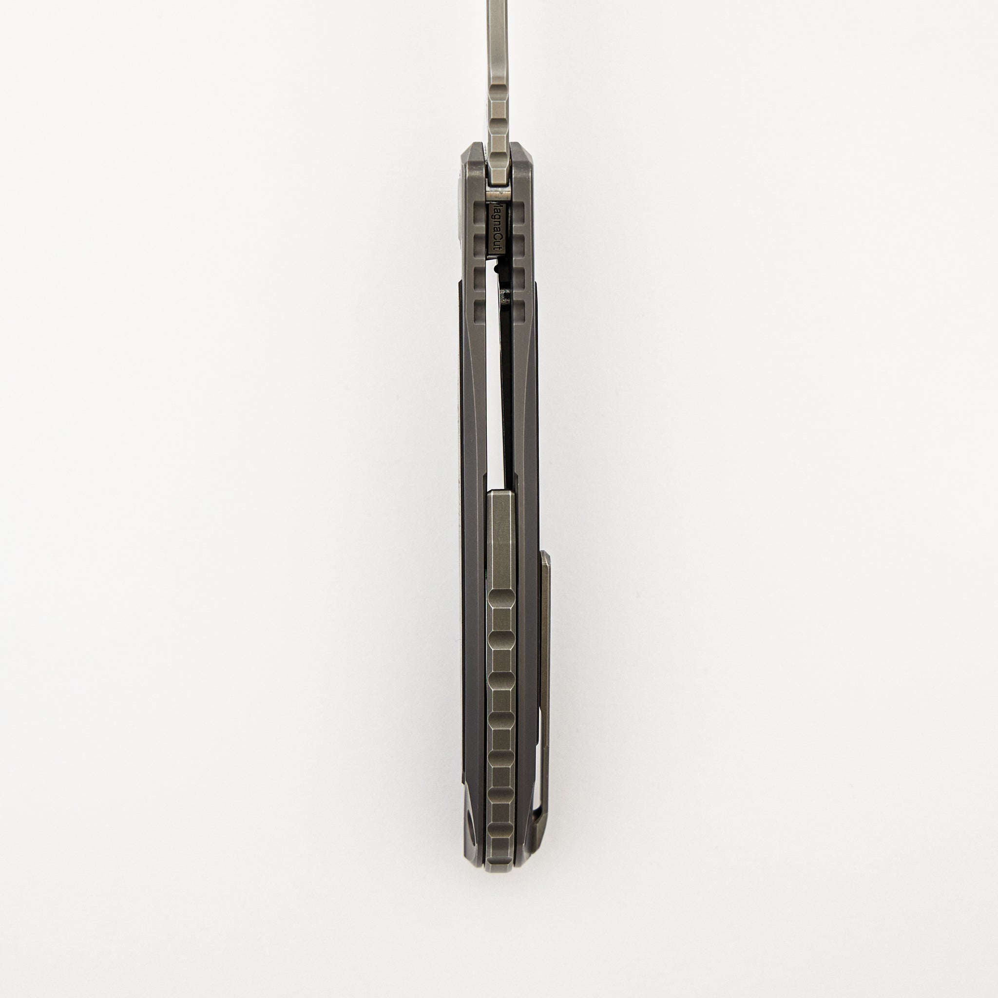 "Limited Edition" Molten Overkill - MagnaCut Blade - Titanium Handle W/ Lava & Ash CarboTi Inlays - SRRBS (RJ Martin Design)