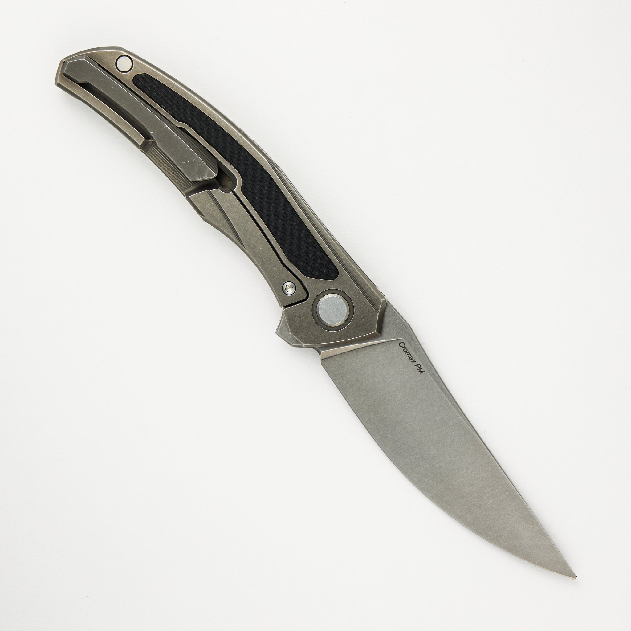 Shirogorov Ursus Quantum - Cromax PM Blade - Titanium Handle - Black G10 Inlay - SRBS