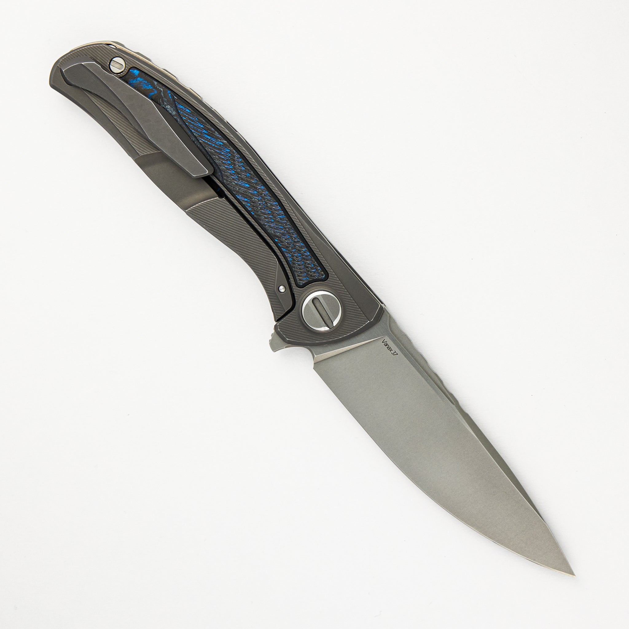 Shirogorov Custom Division F95NL – Electroweave CarboTi/Titanium Handle – Vanax 37 Blade – SRRBS