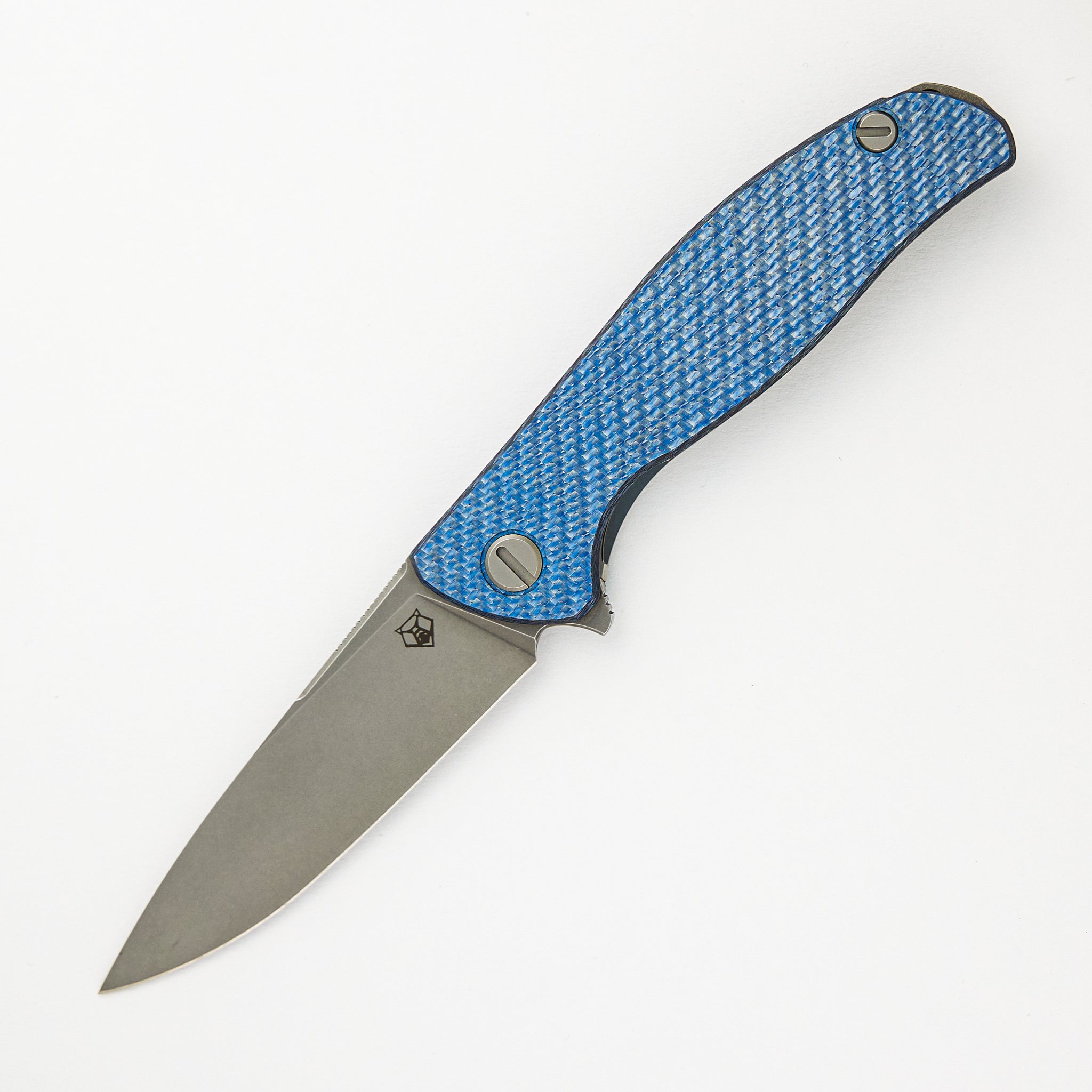 Shirogorov Hati R - Blue Twill Carbon Fiber Handle - Vanax 37 Blade - MRBS