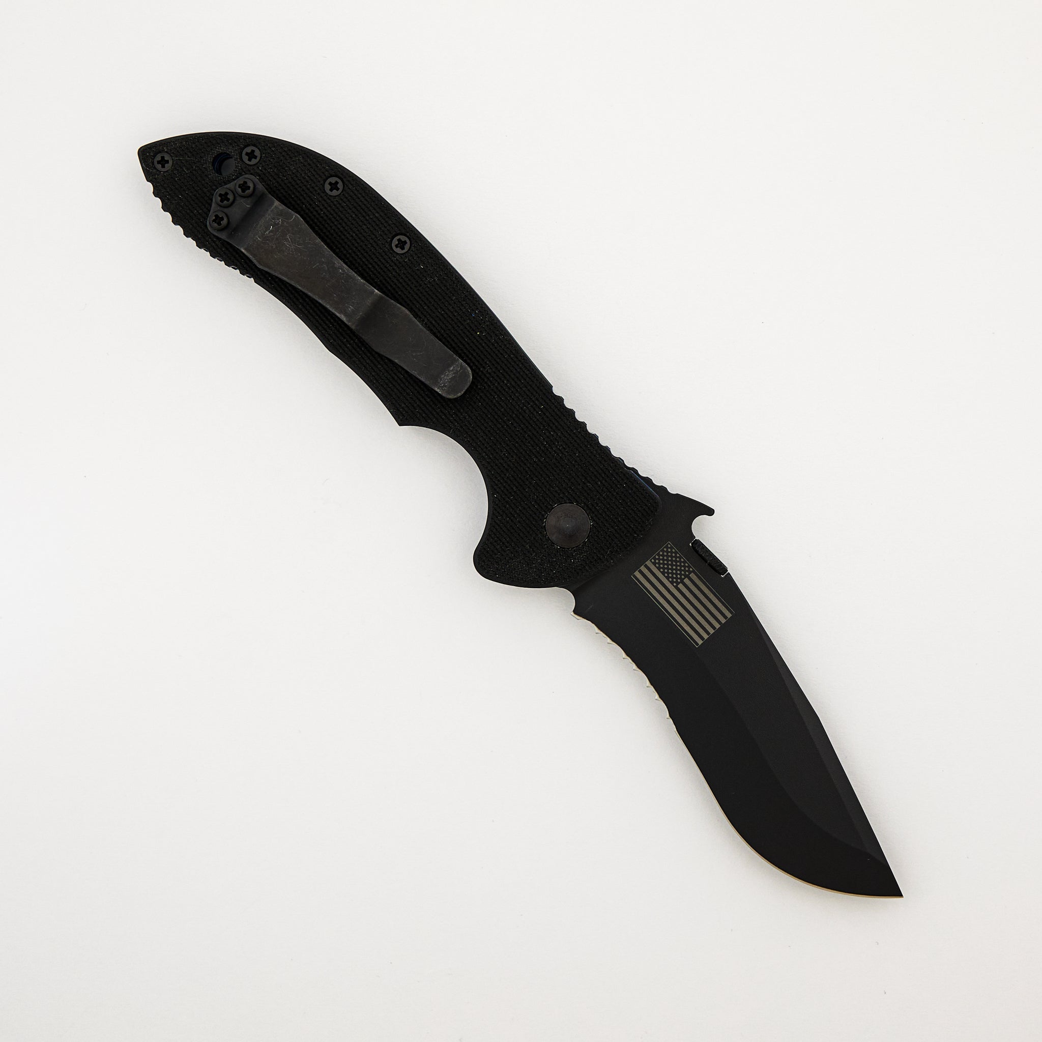 Blue Line Commander Serrated