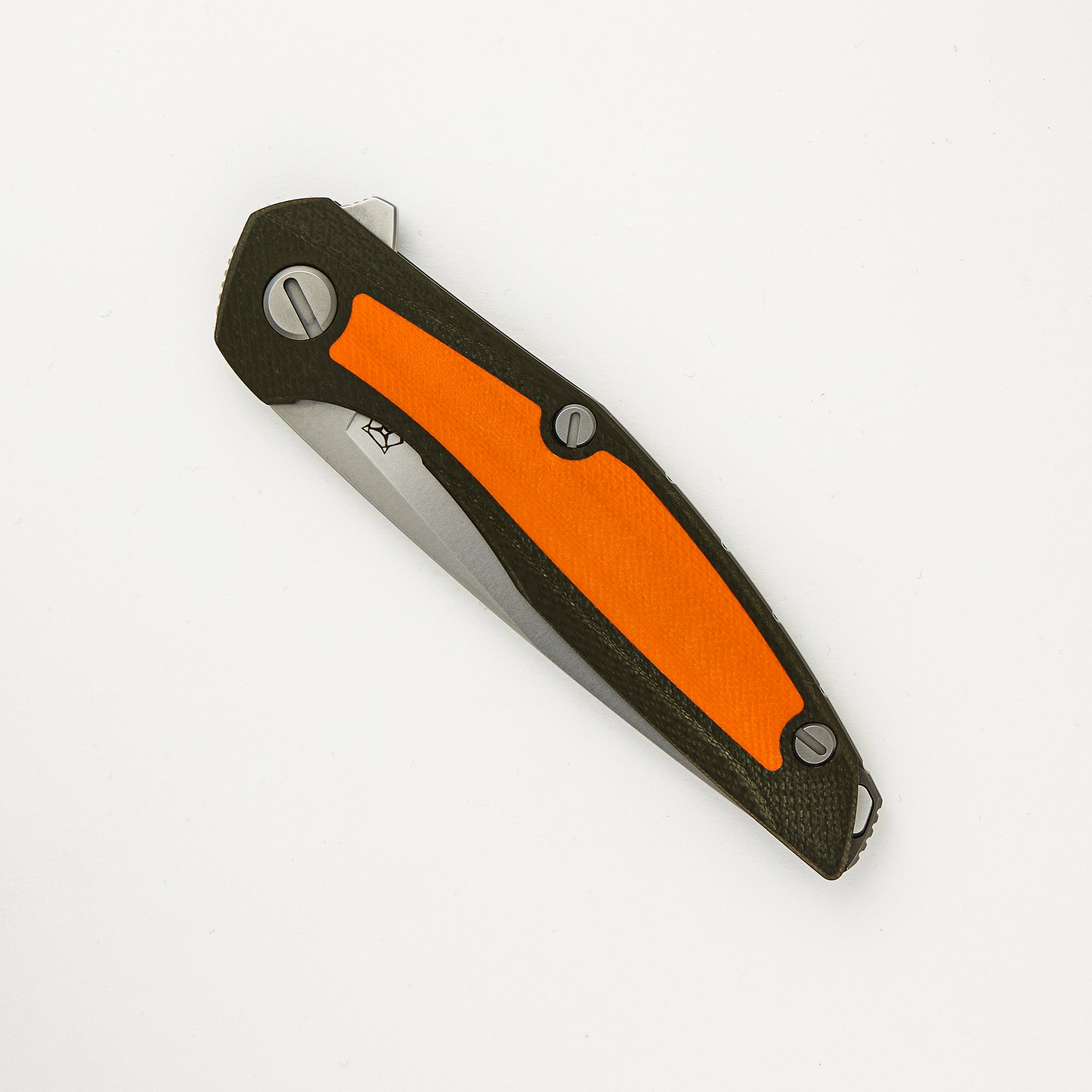 Shirogorov 111 - Outdoor Special Edition - Vanax 37 Blade - Green/Orange G10 Handle - MRBS