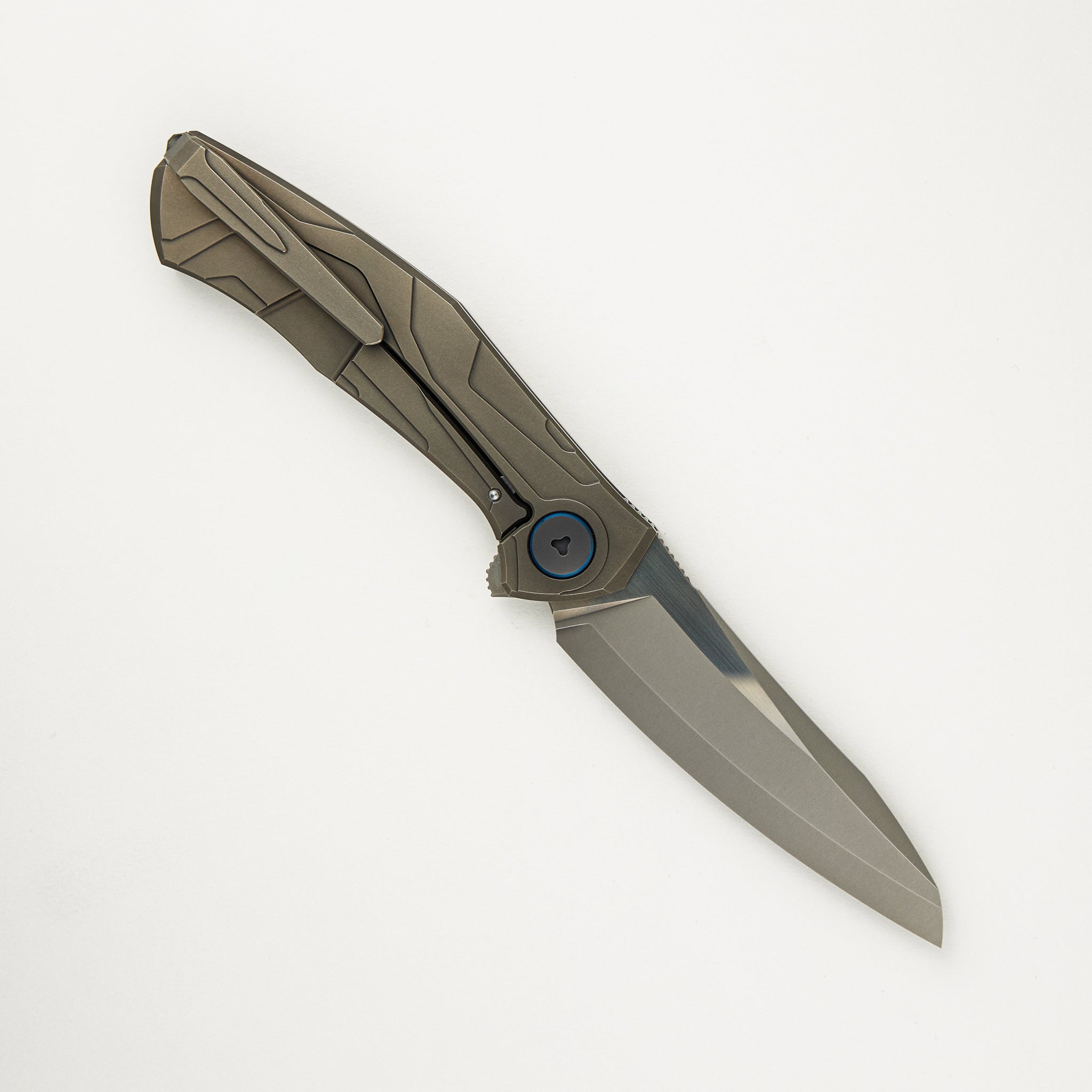 Shirogorov "Limited Edition" Sinkevich Design Kami Flipper - S110V Blade - Titanium Handle - MRBS