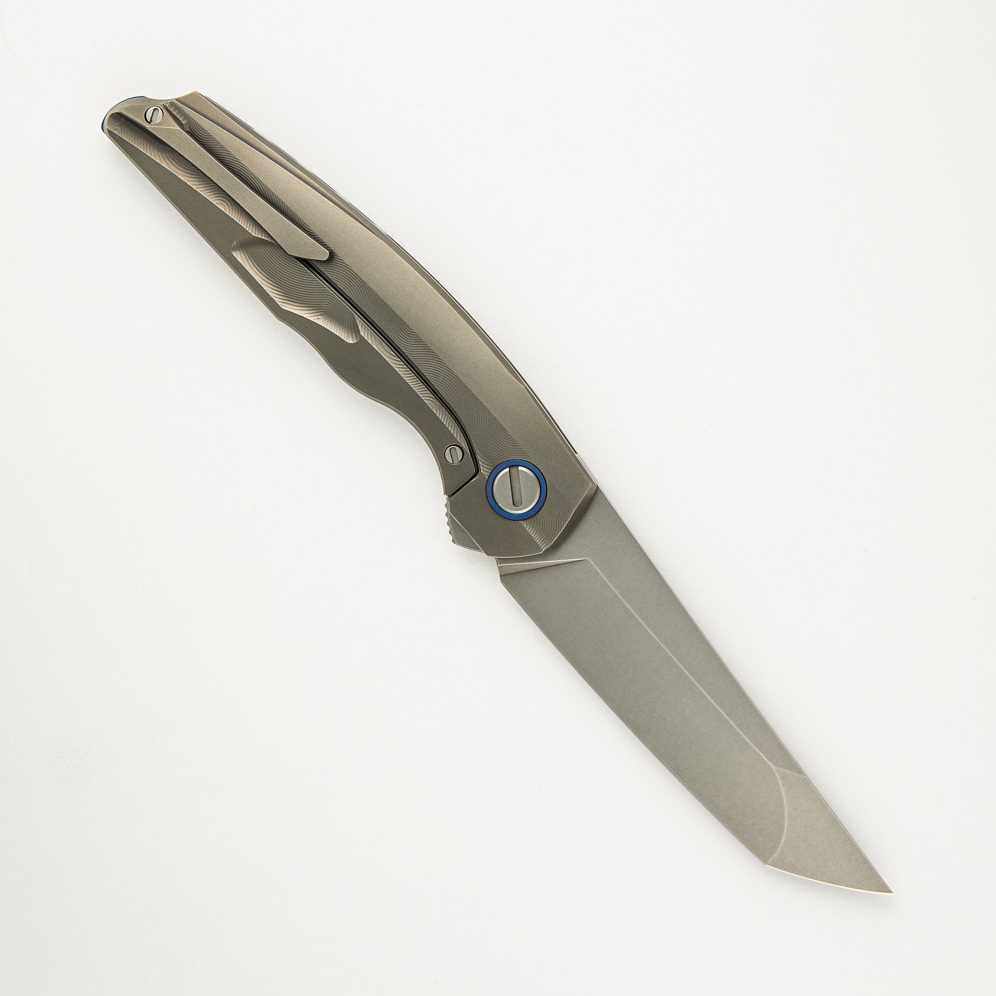 Shirogorov "Limited Edition" Brad Southard Design Russian Flipping Tanto - Titanium Handle - M390 Blade - RBS