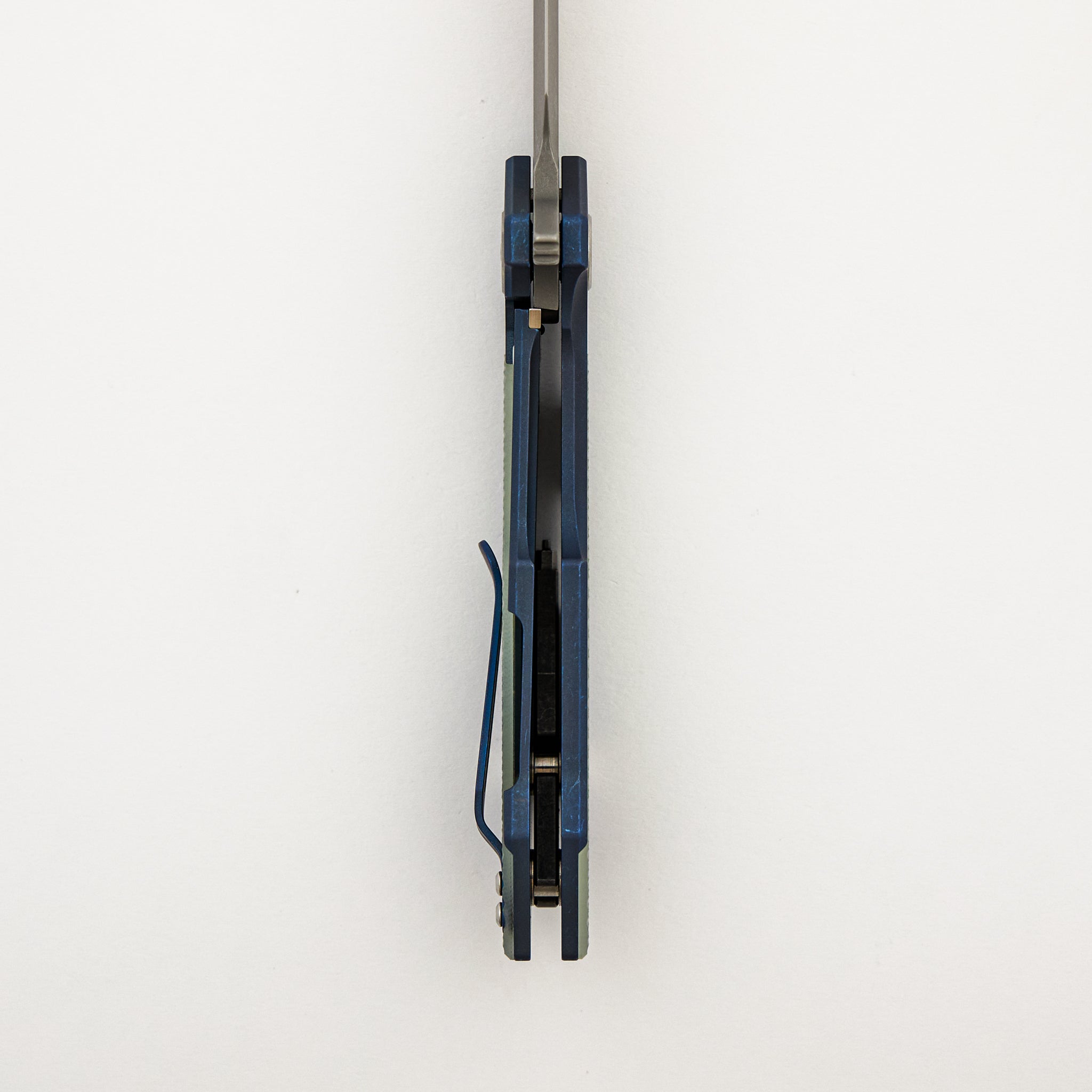 Fulltrack - S45VN Wharncliffe - Tri-Way - Battle Blue - Translucent Green G10