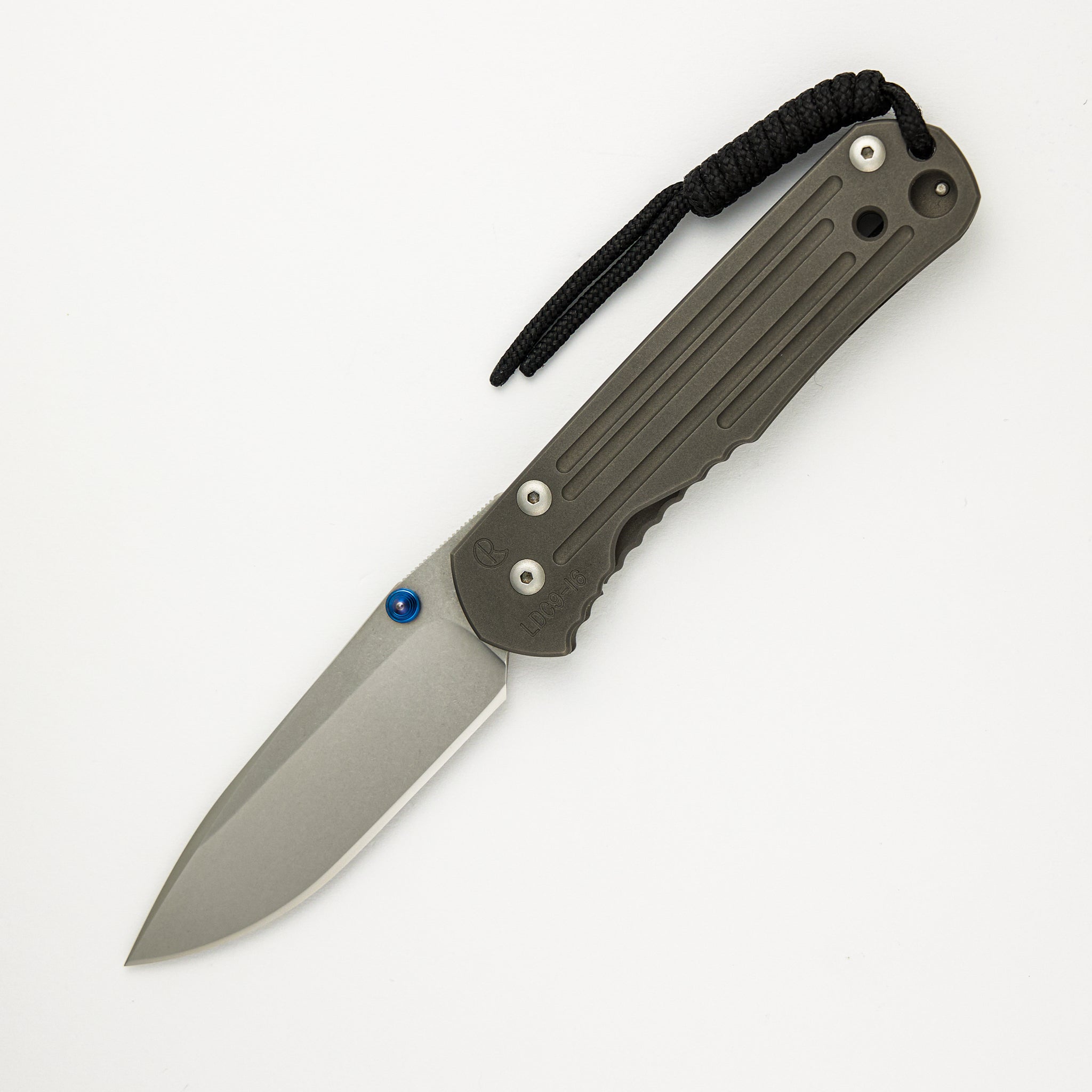 Large Sebenza Classic LDC9 - Drop Point BG-42 Blade - Blue Single Thumb Lug