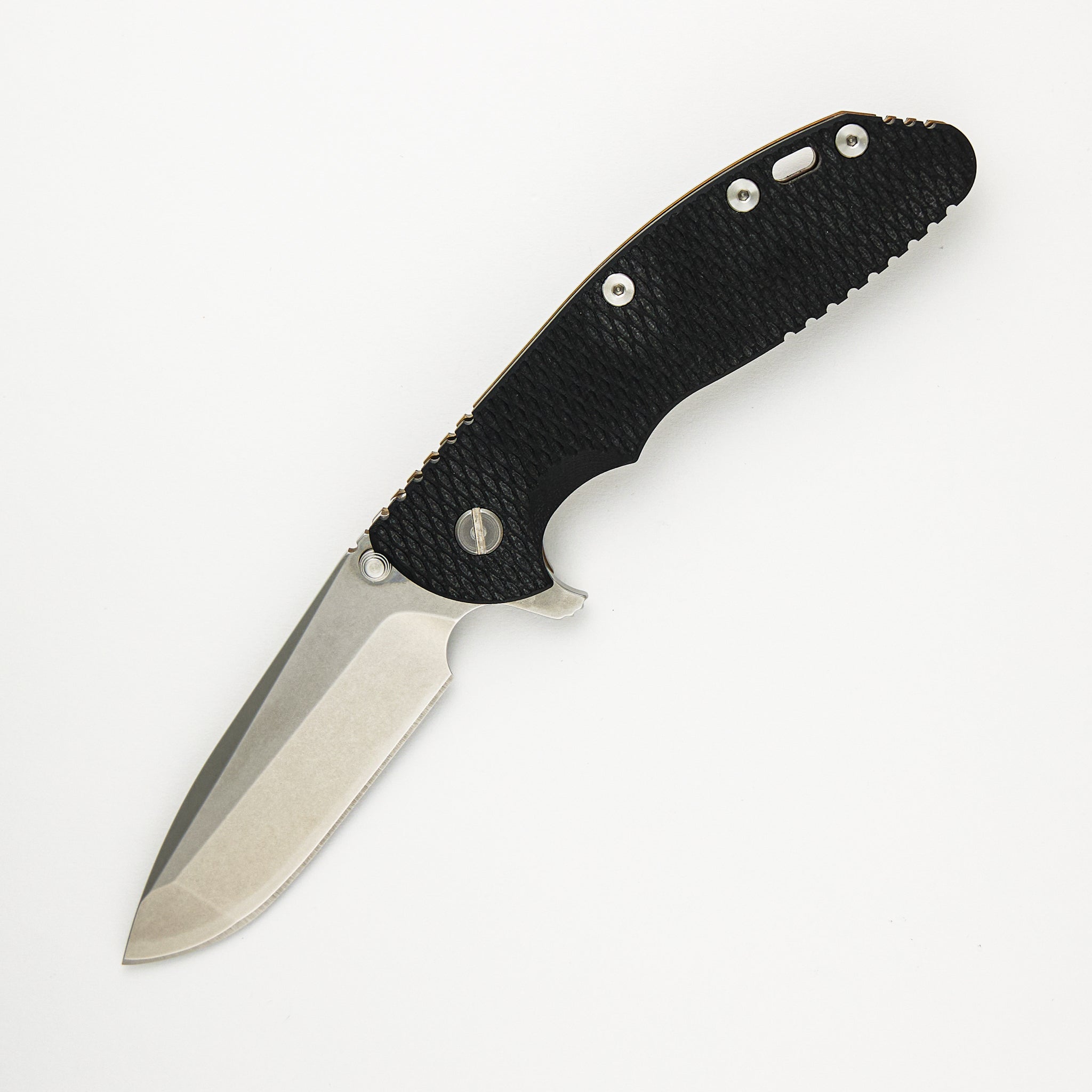 XM-24 - Spearpoint S35VN Blade - Battle Bronze -  Black G10 Handle