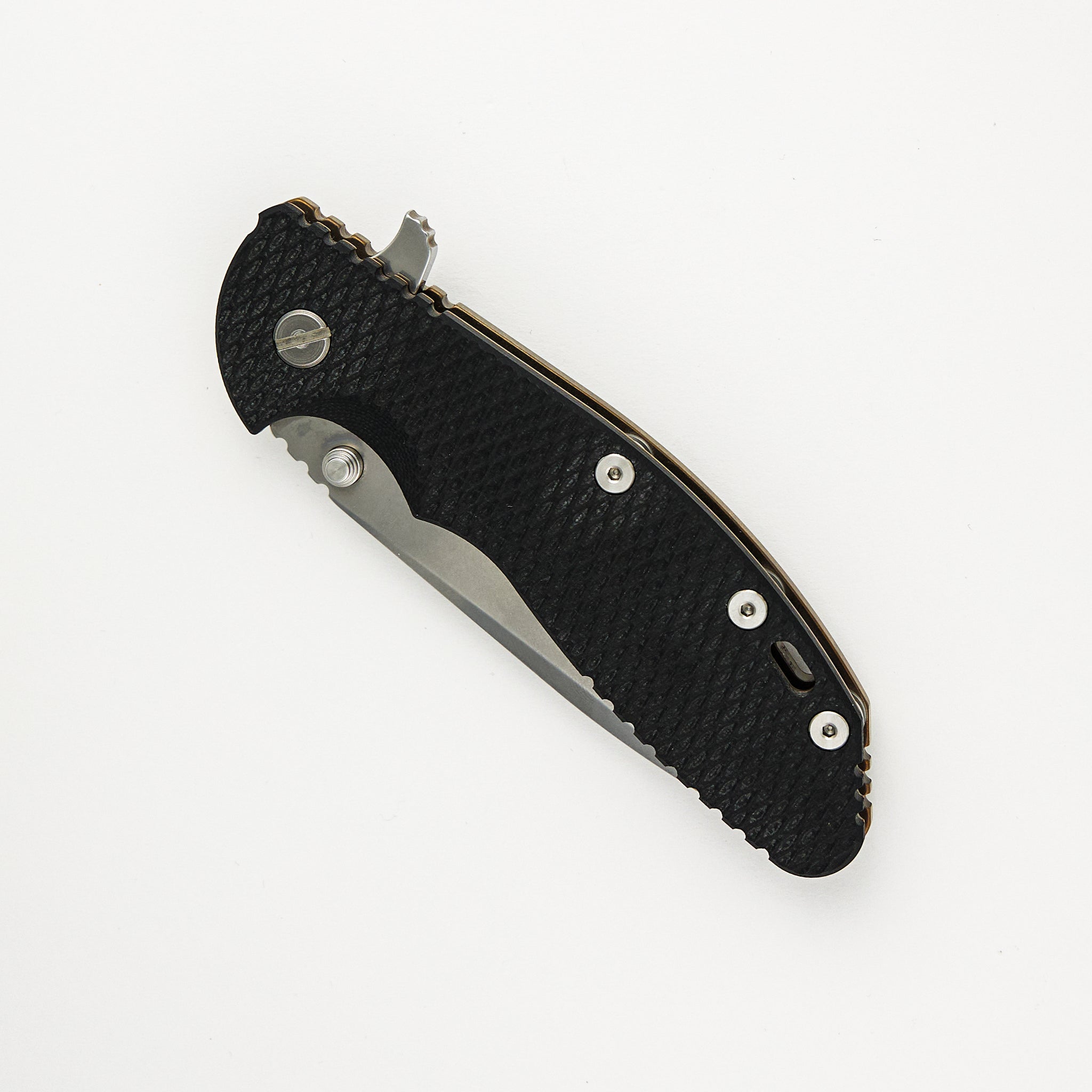 Hinderer Knives XM-24 - Spearpoint S35VN Blade - Battle Bronze -  Black G10 Handle