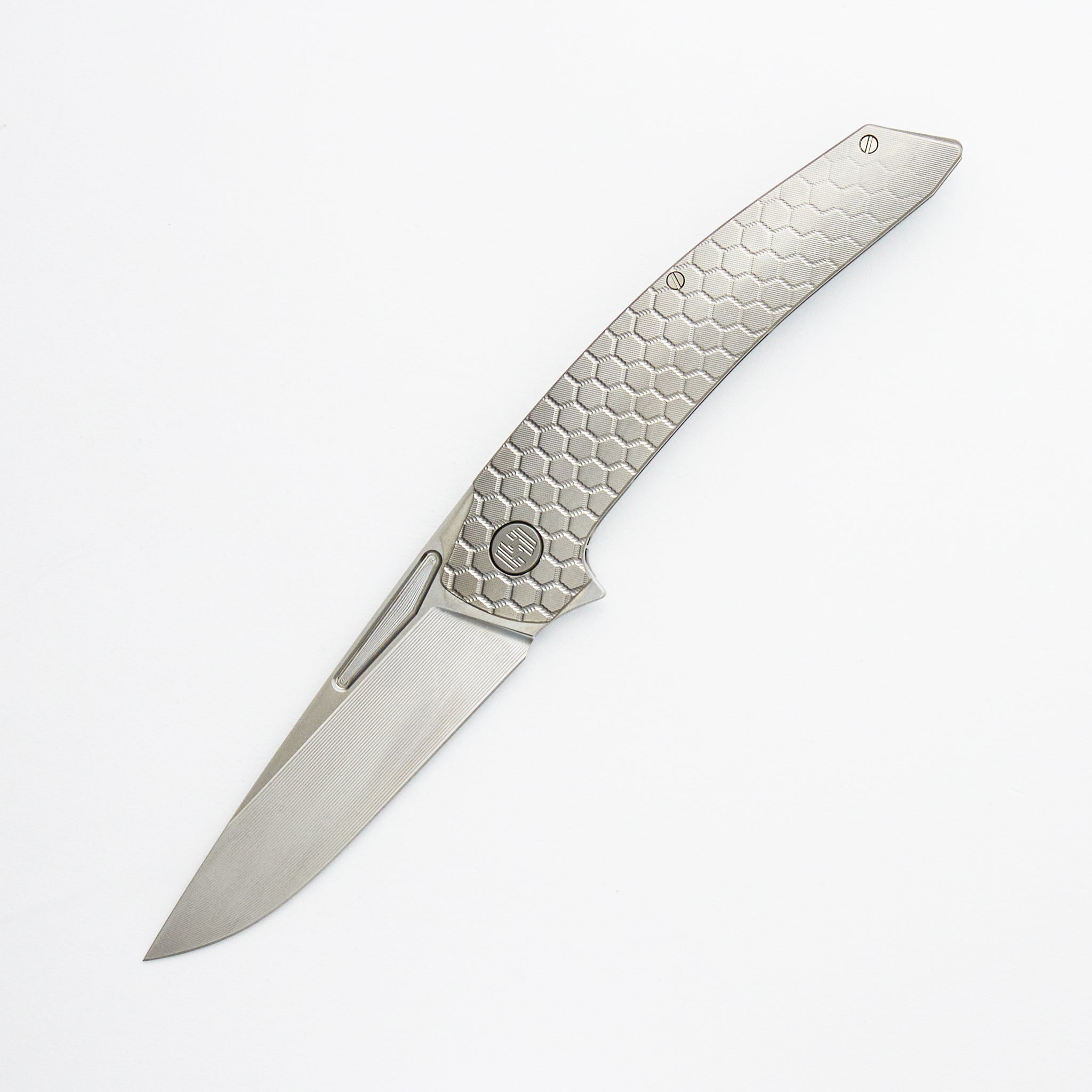 Model T Gen. 2 - Fade Honeycomb Titanium Handle - RWL-34 Blade