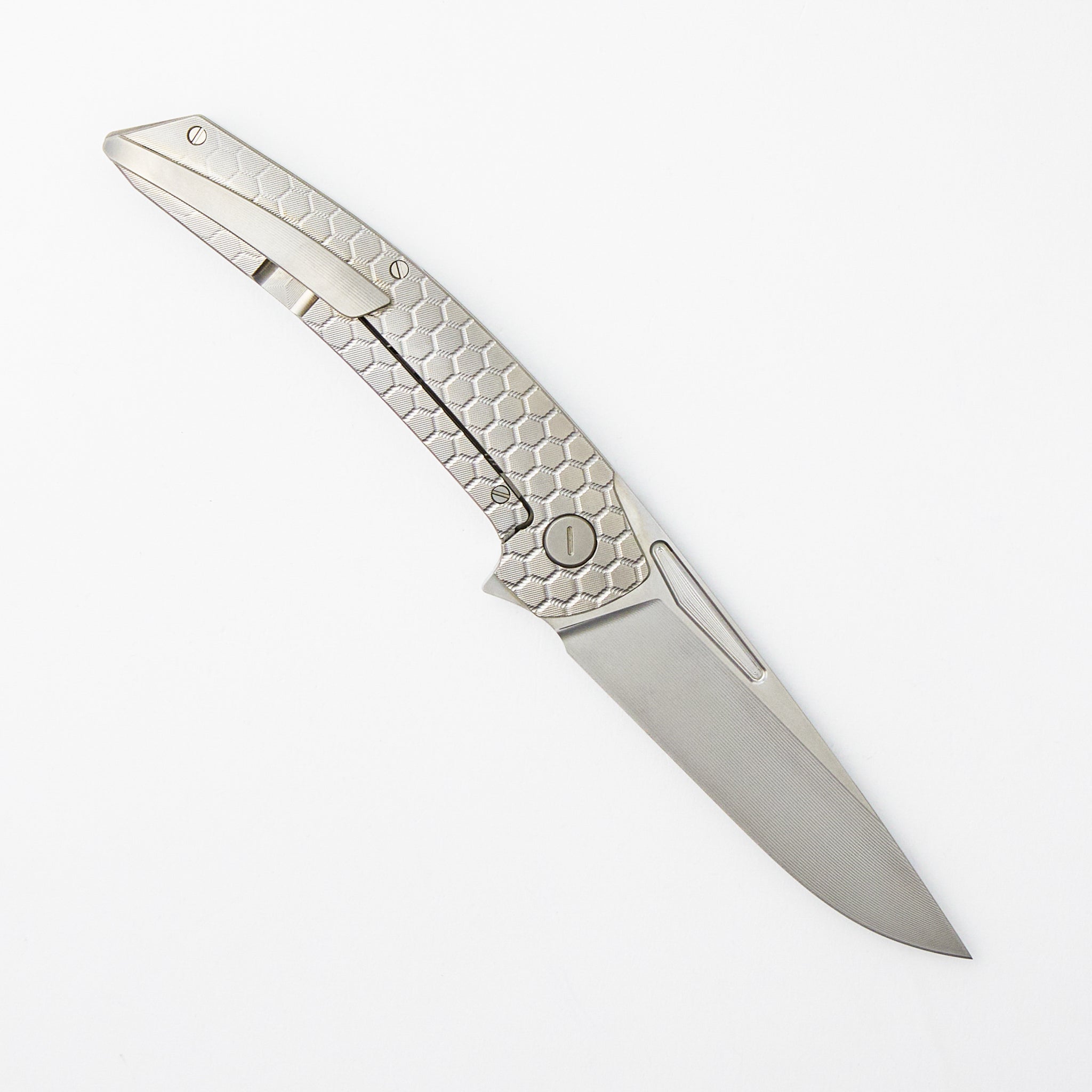 Model T Gen. 2 - Fade Honeycomb Titanium Handle - RWL-34 Blade