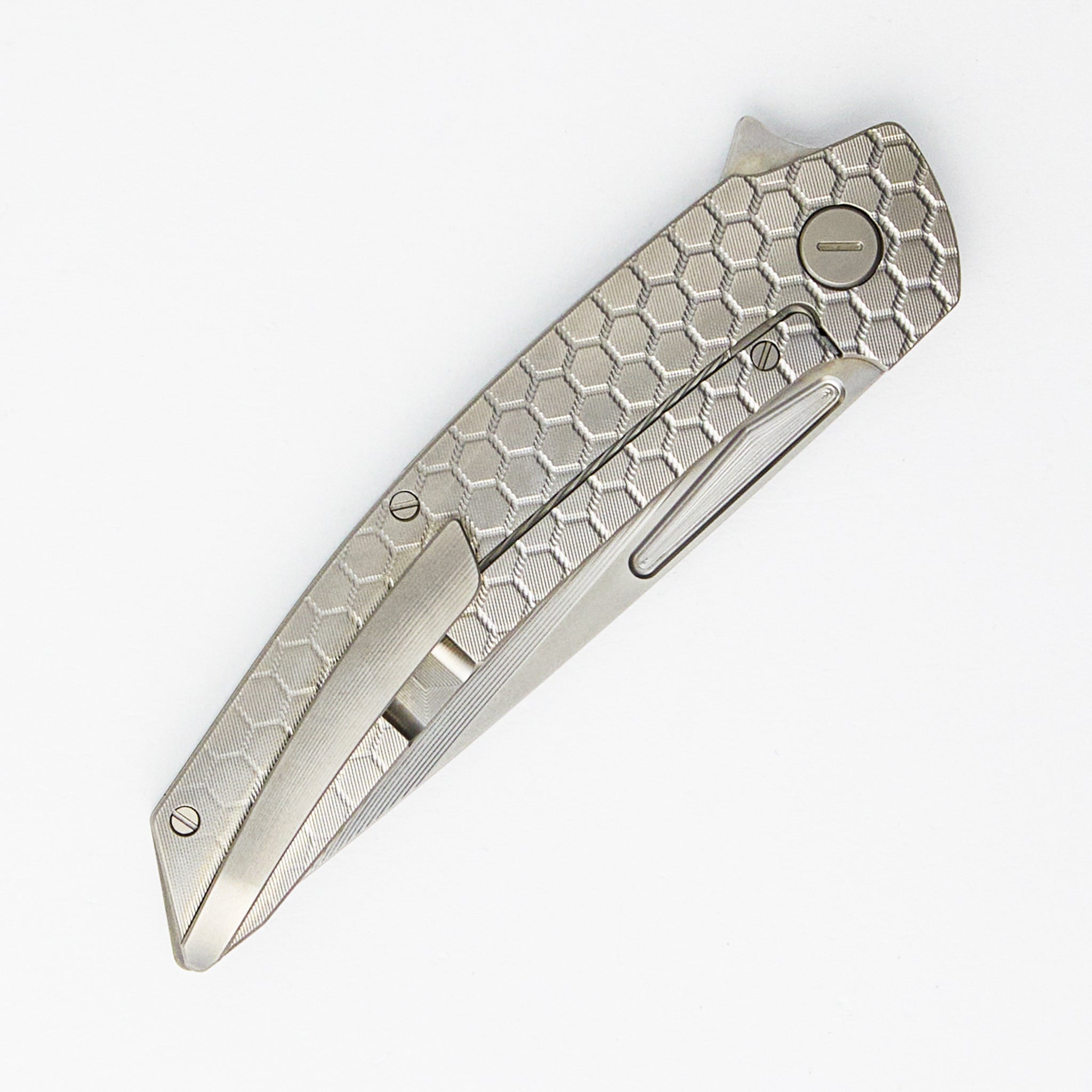 Model T Gen. 2 - Fade Honeycomb Titanium Handle - RWL-34 Blade