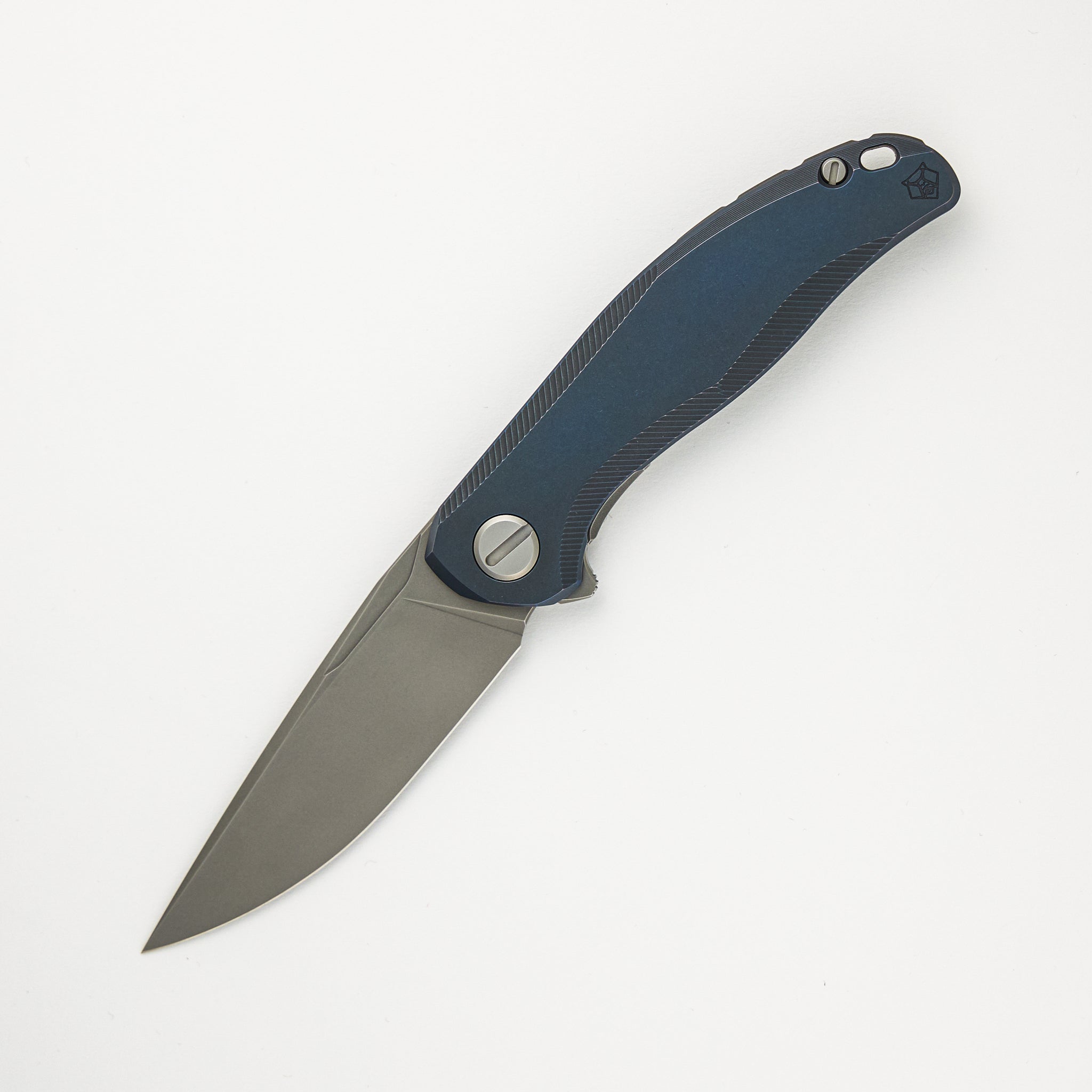 Shirogorov Stellar – Blue Titanium Handle – M390 Blade – MRBS