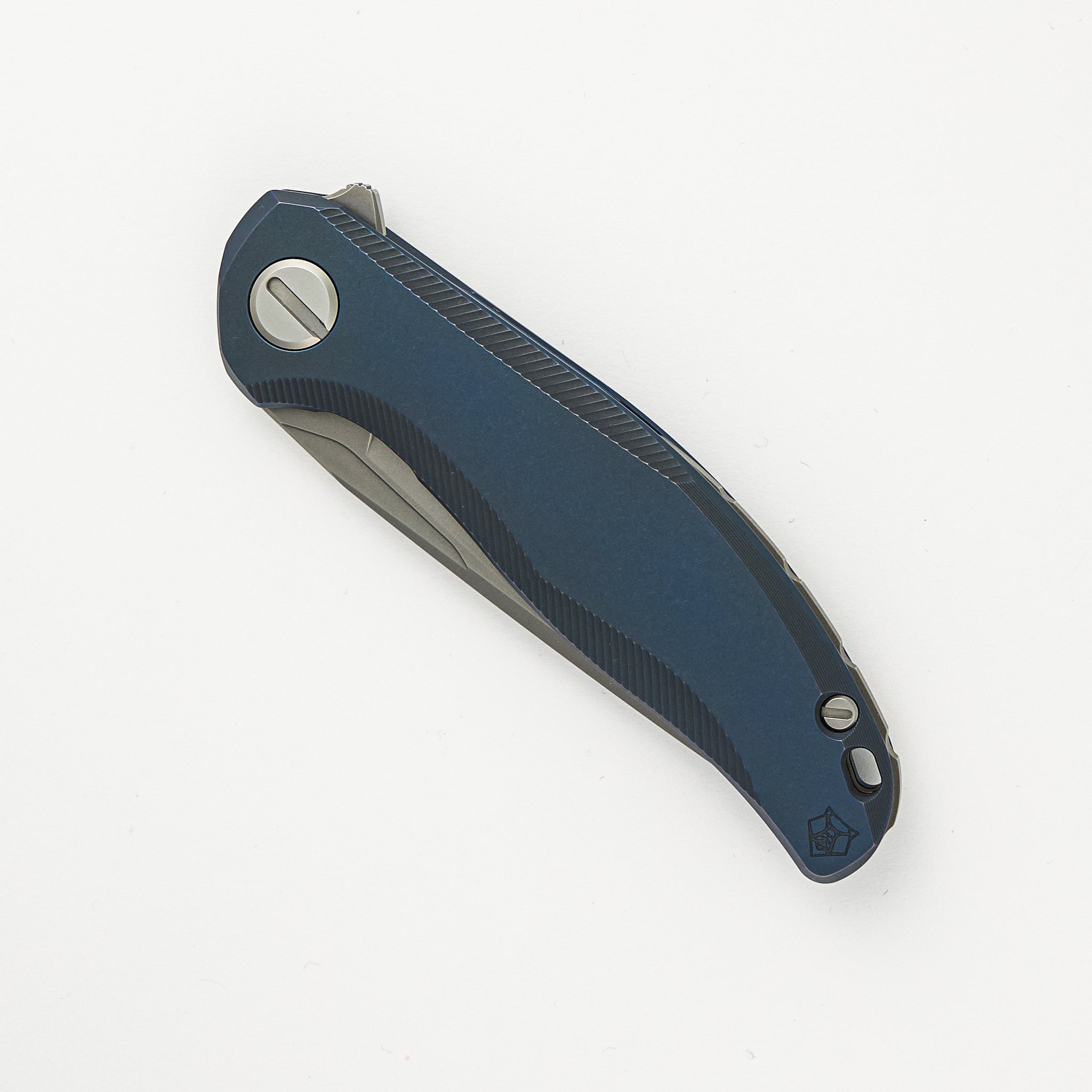 Shirogorov Stellar – Blue Titanium Handle – M390 Blade – MRBS