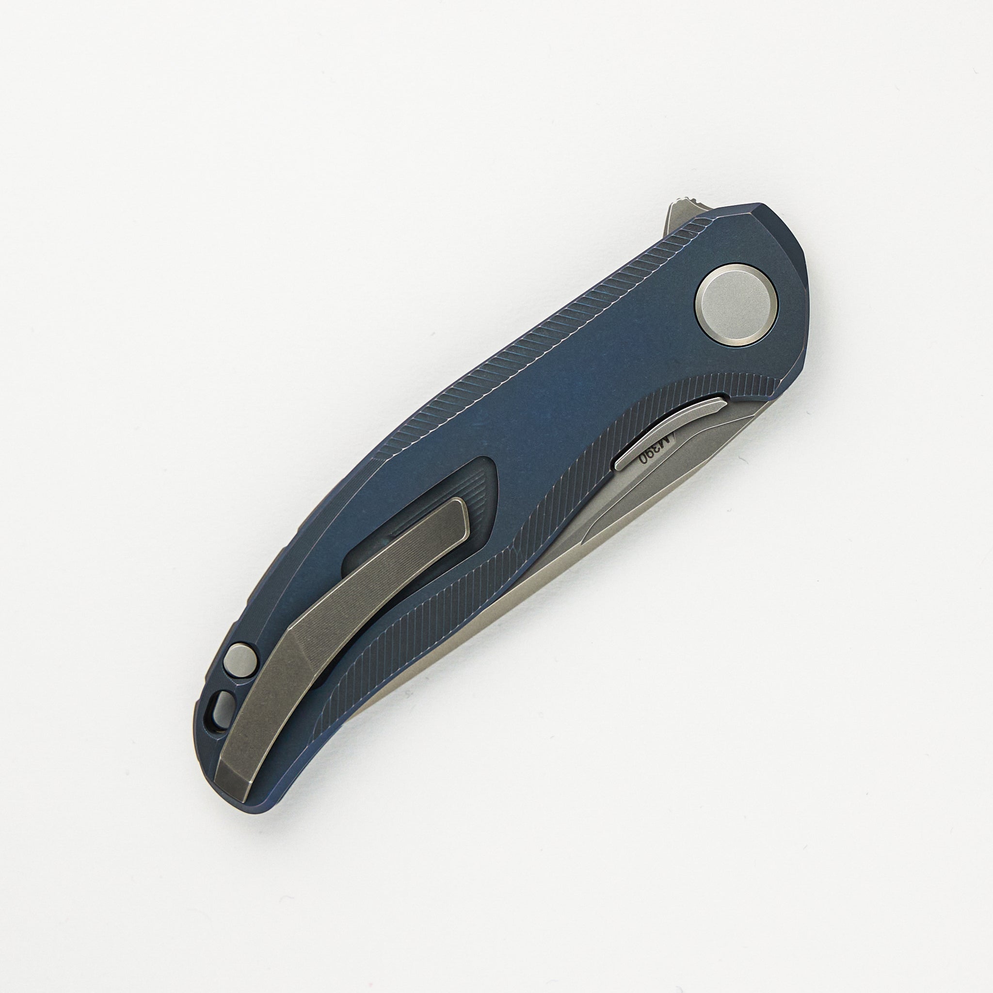 Shirogorov Stellar – Blue Titanium Handle – M390 Blade – MRBS