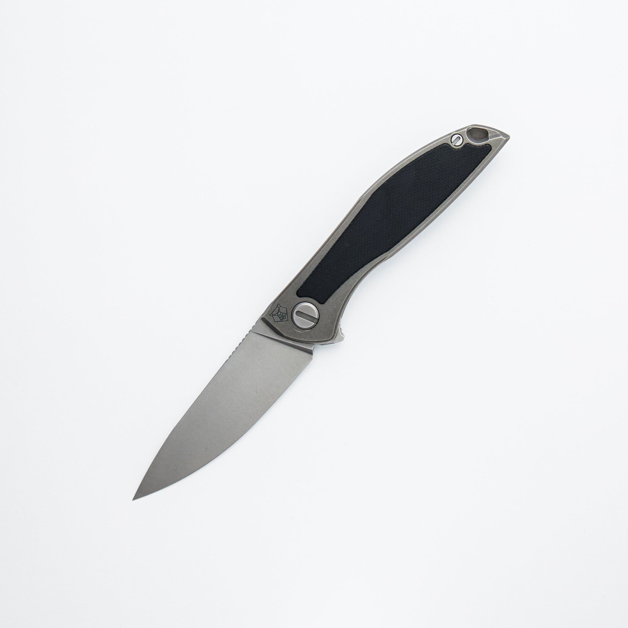 NeOn NL - Elmax Blade - Titanium/Black Canvas Micarta Handle - MRBS