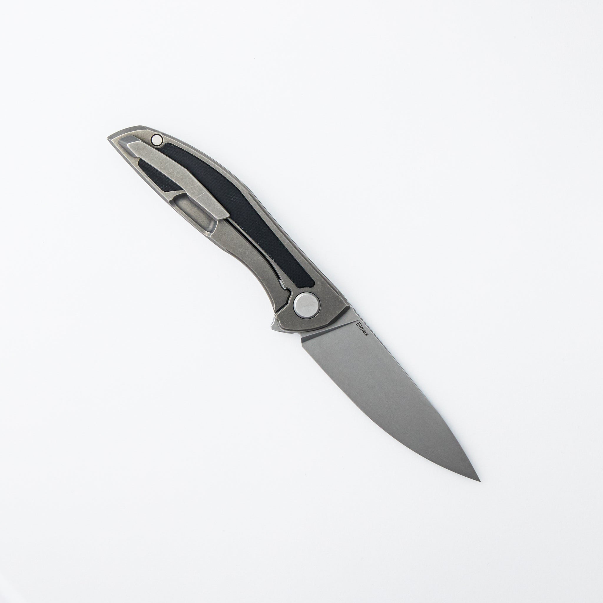 NeOn NL - Elmax Blade - Titanium/Black Canvas Micarta Handle - MRBS