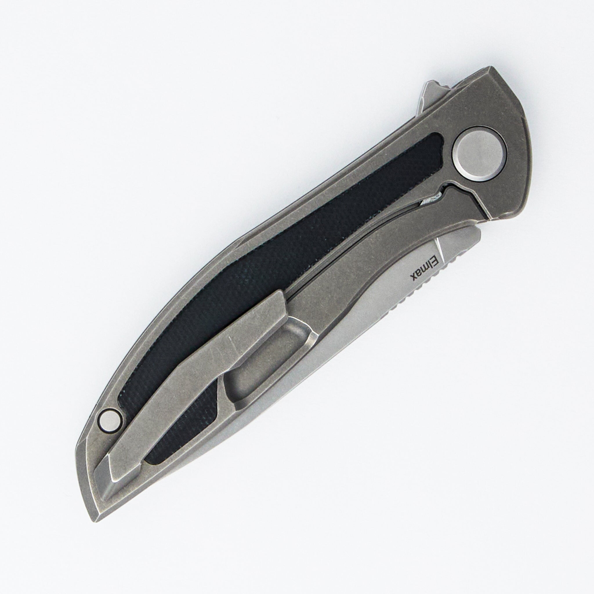 NeOn NL - Elmax Blade - Titanium/Black Canvas Micarta Handle - MRBS