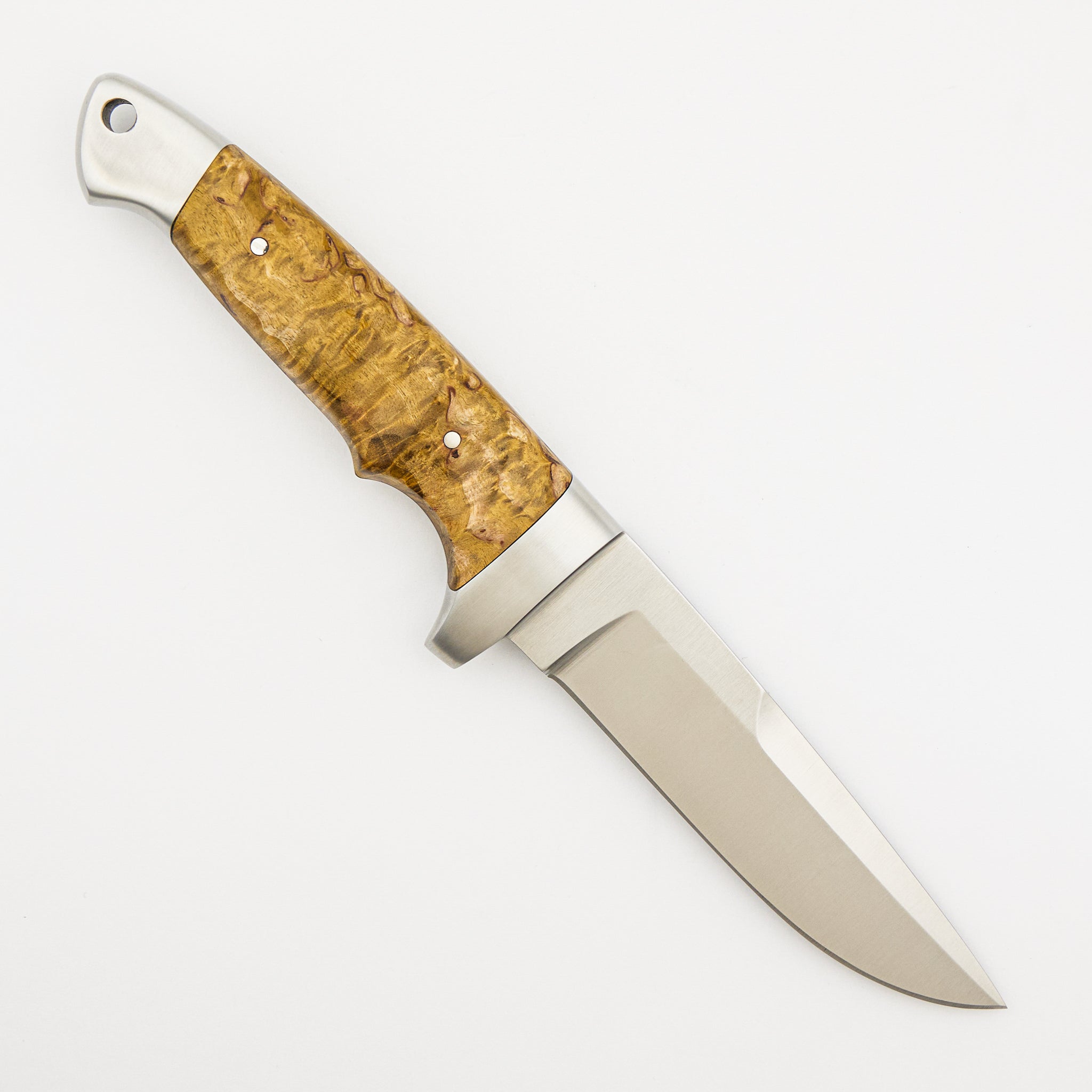 Vollintegral 2.0 Fixed Blade - Curly Birch Handle