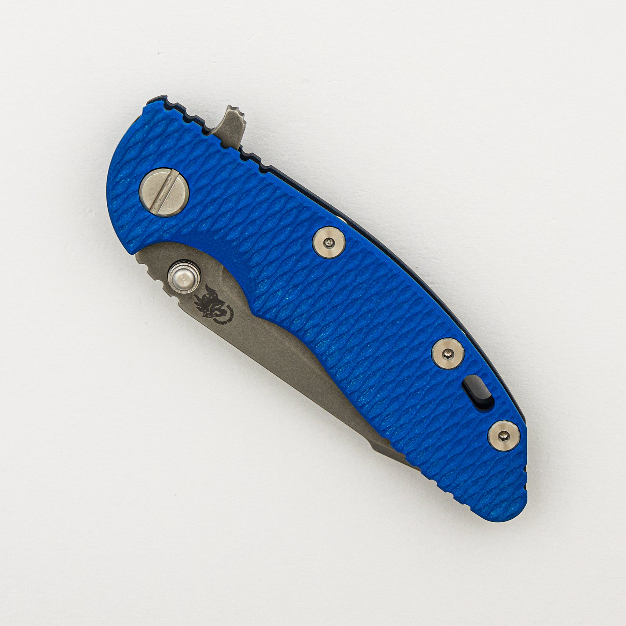 XM-18 3.0" - S45VN Harpoon Tanto - Tri-Way - Battle Blue - Blue G10