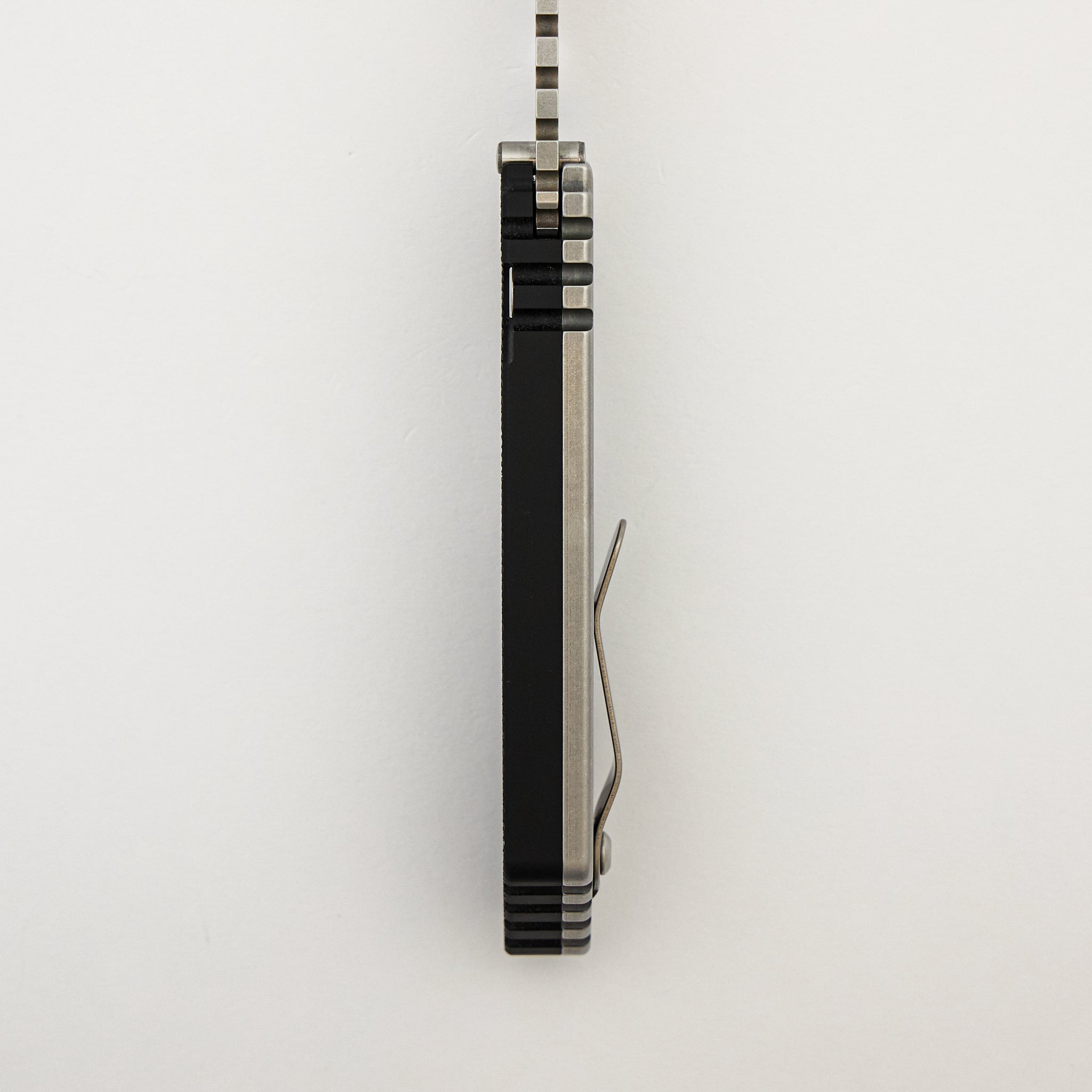 SNG - Stonewashed 154-CM Blade - Stonewashed Steel/Black G10 Handle - Pearl Button