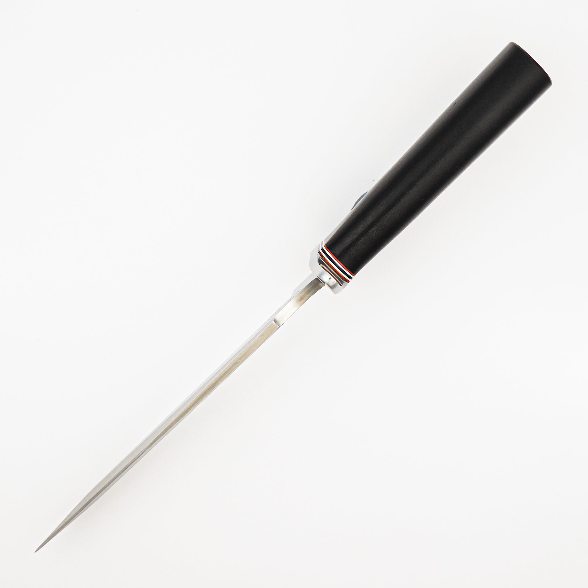 R1 Military Classic Fixed Blade - VG-1 San Mai Blade - Black Linen Micarta Handle