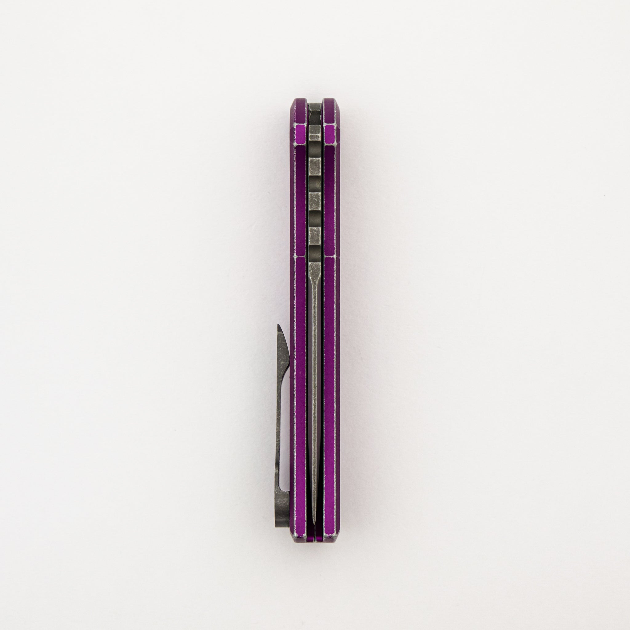 Redencion 229 Auto - Battle Worn Tanto - Purple Aluminum Handle