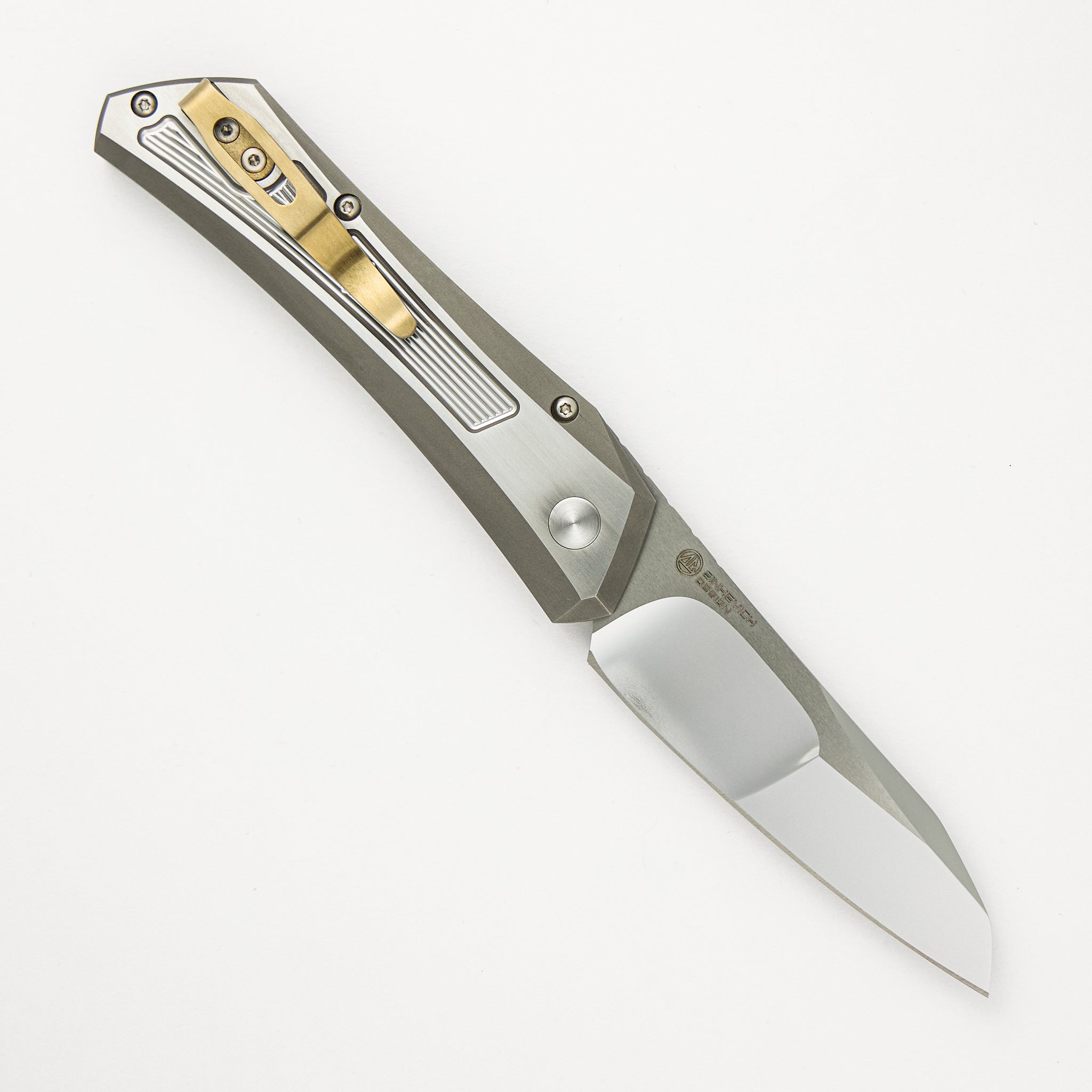Pro-Tech Knives / Sinkevich Design Oligarch - Mirror Polish Blade - Pearl Button