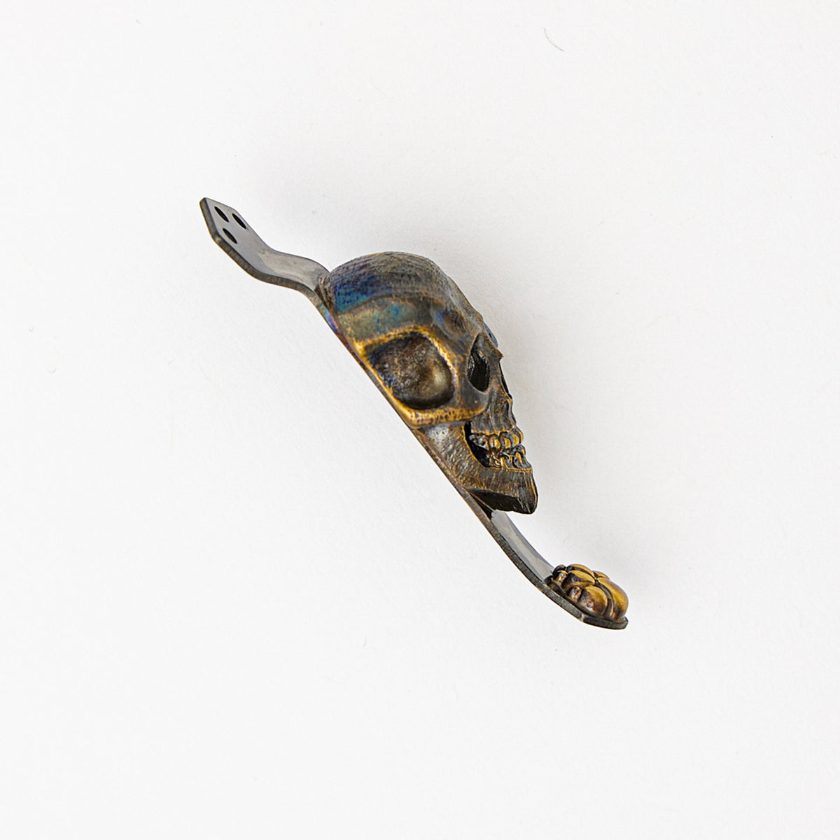 Bronze Darkness Dog Paw 3 Hole Pocket Clip