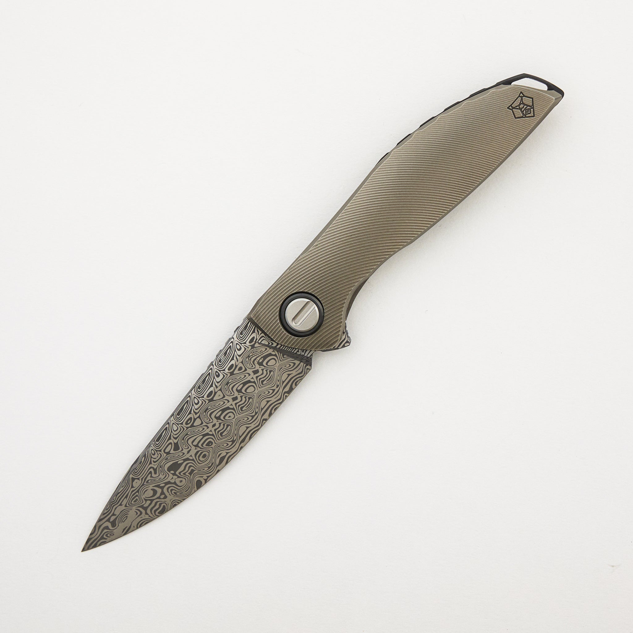 NeOn Custom Division - Titanium Handle - Damasteel Blade - SRBS