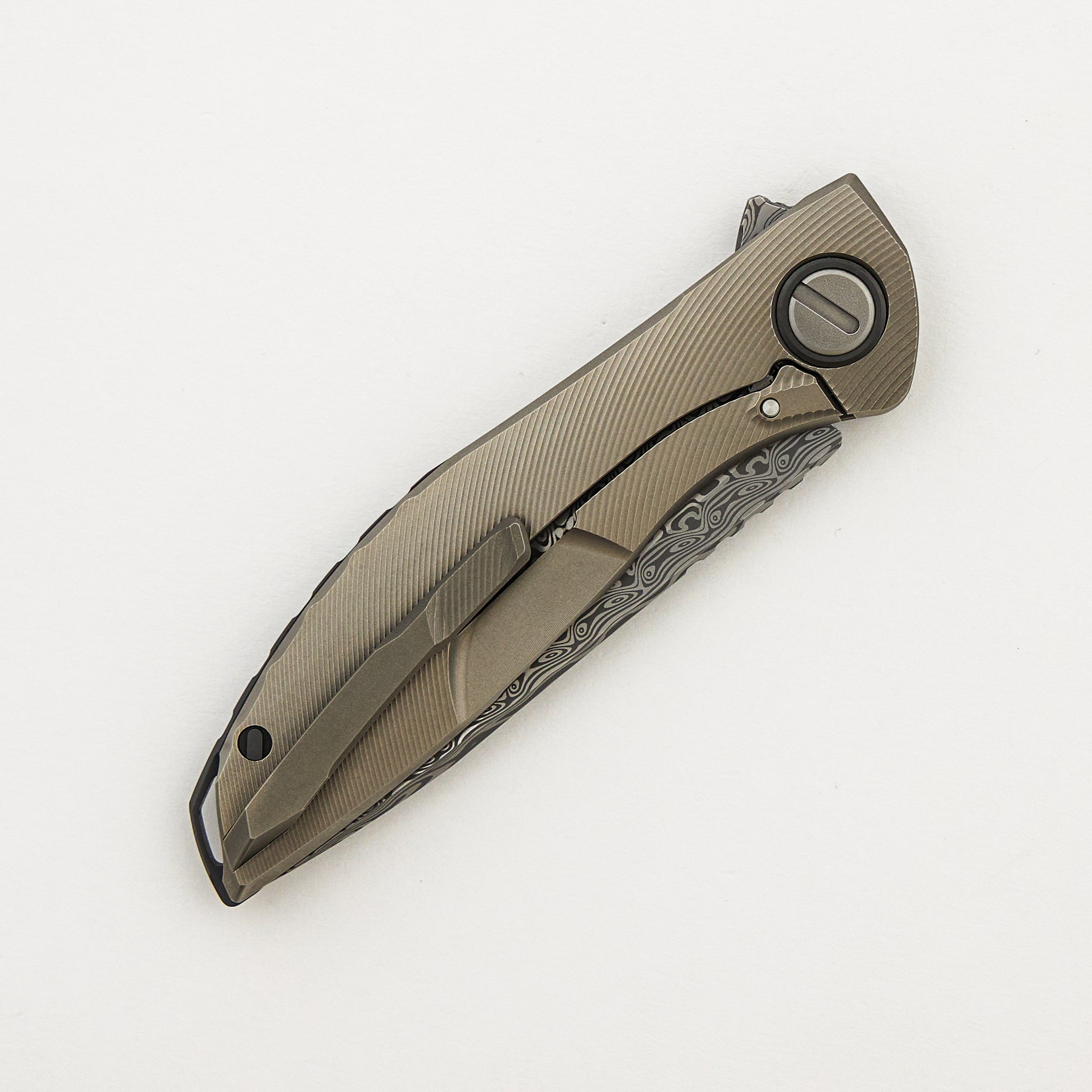 NeOn Custom Division - Titanium Handle - Damasteel Blade - SRBS