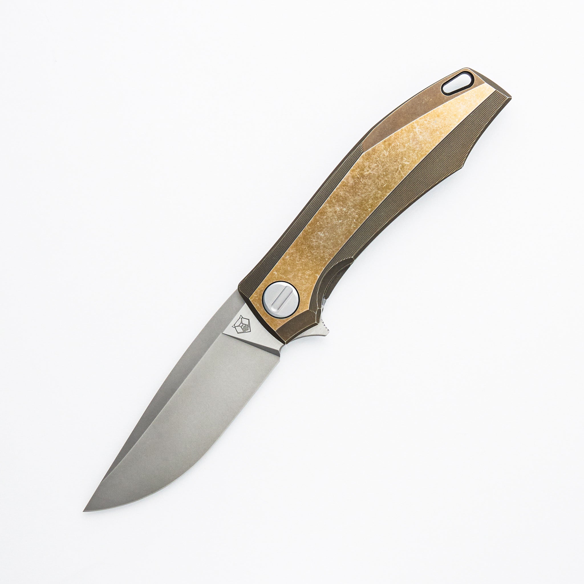 RKMP B - M398 Blade - Bronze Titanium Handle - SRRBS (Charles Marlowe Design)