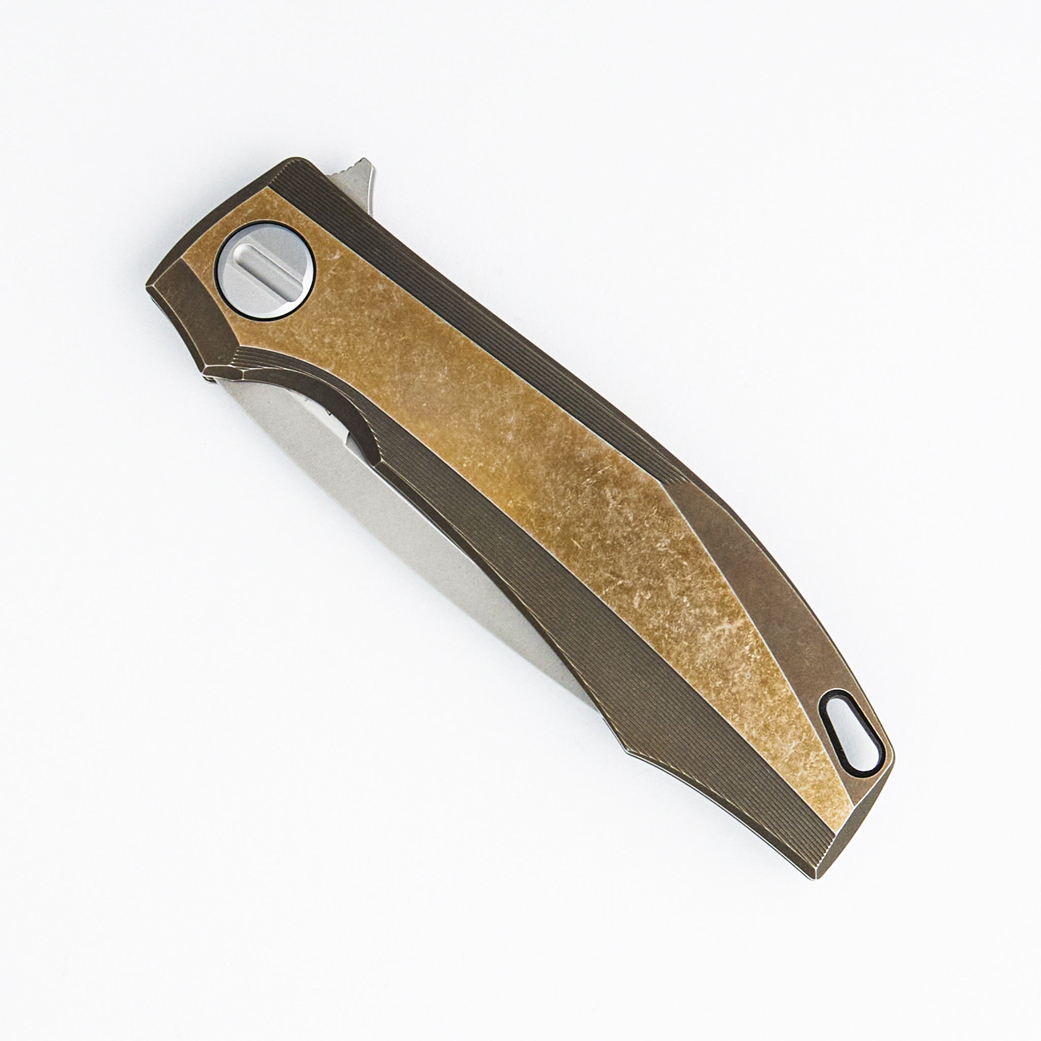 RKMP B - M398 Blade - Bronze Titanium Handle - SRRBS (Charles Marlowe Design)