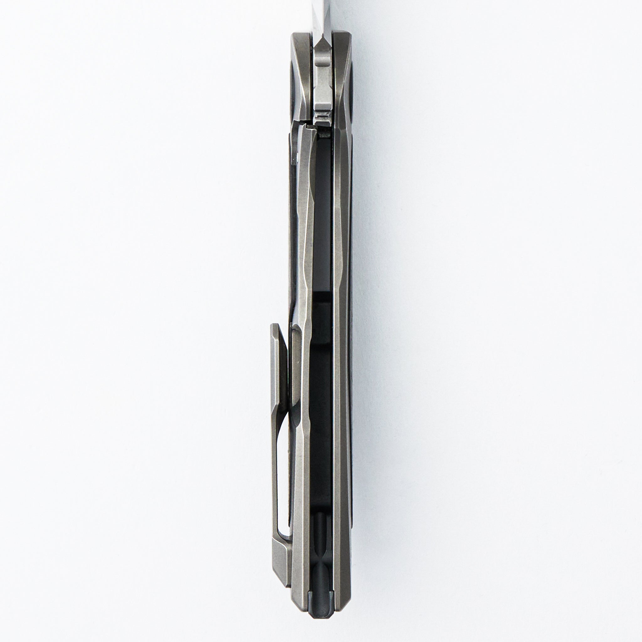 NeOn NL Custom Division - Titanium Handle W/ Marble Carbon Fiber Inlay - S110V Blade - RBS