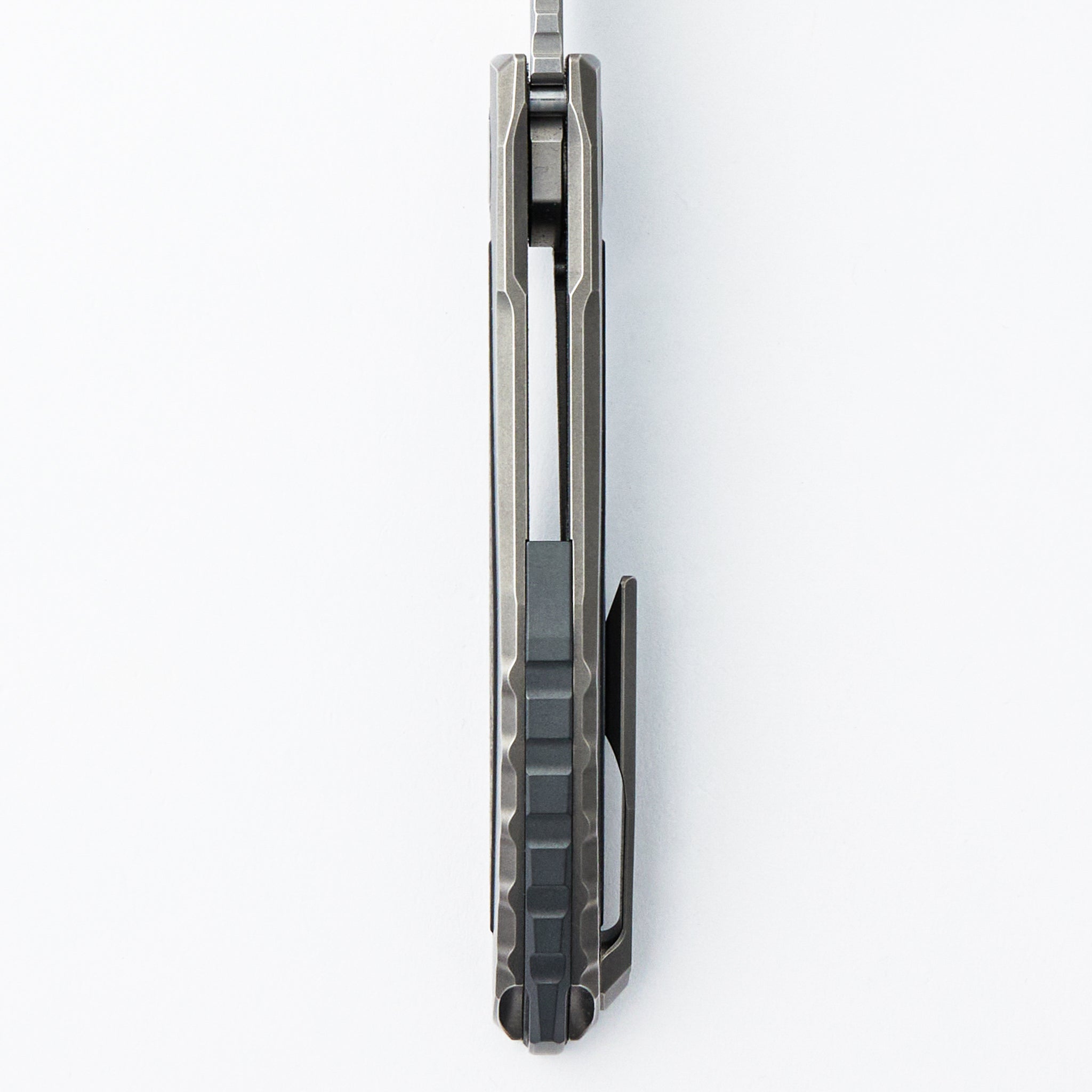 NeOn NL Custom Division - Titanium Handle W/ Marble Carbon Fiber Inlay - S110V Blade - RBS