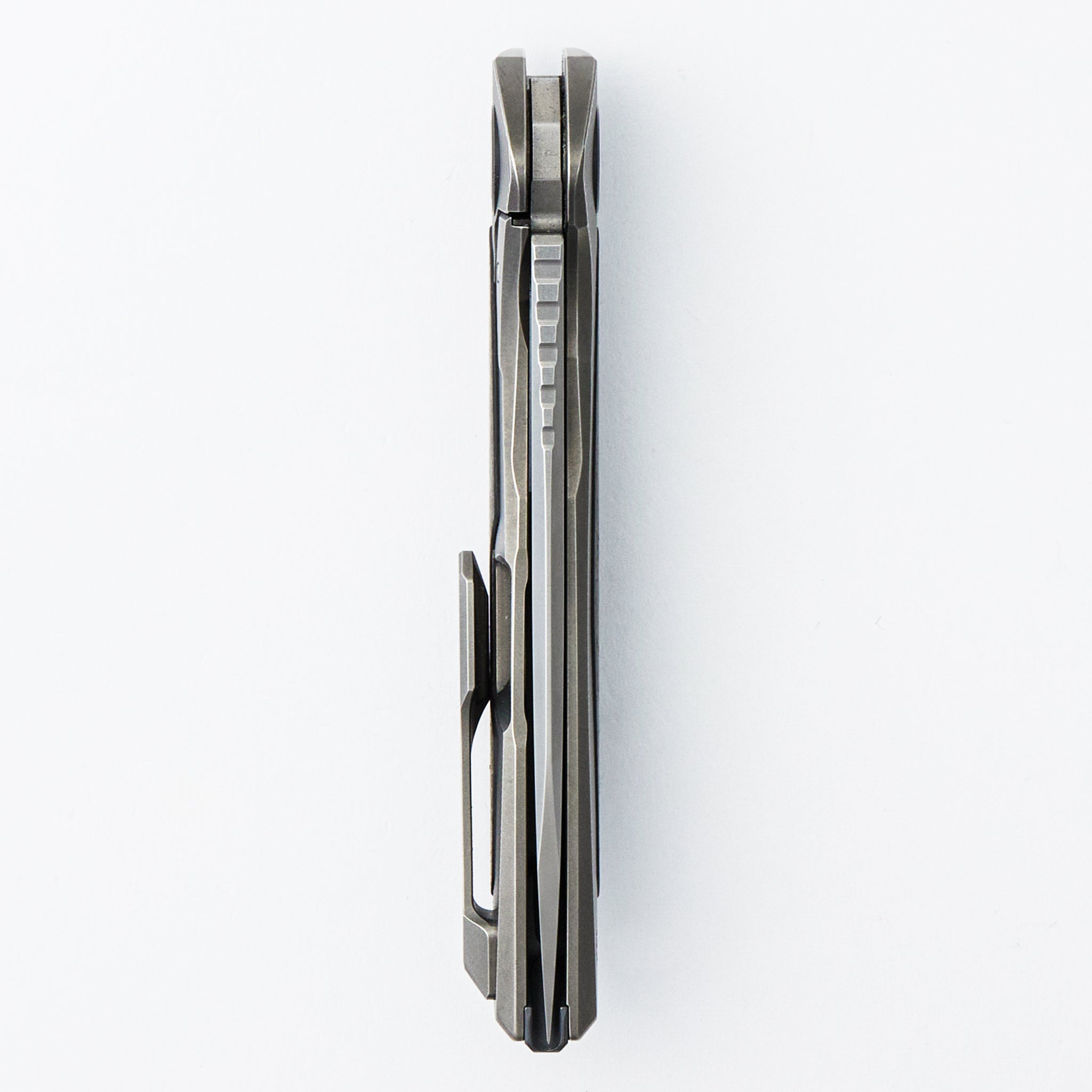 NeOn NL Custom Division - Titanium Handle W/ Marble Carbon Fiber Inlay - S110V Blade - RBS