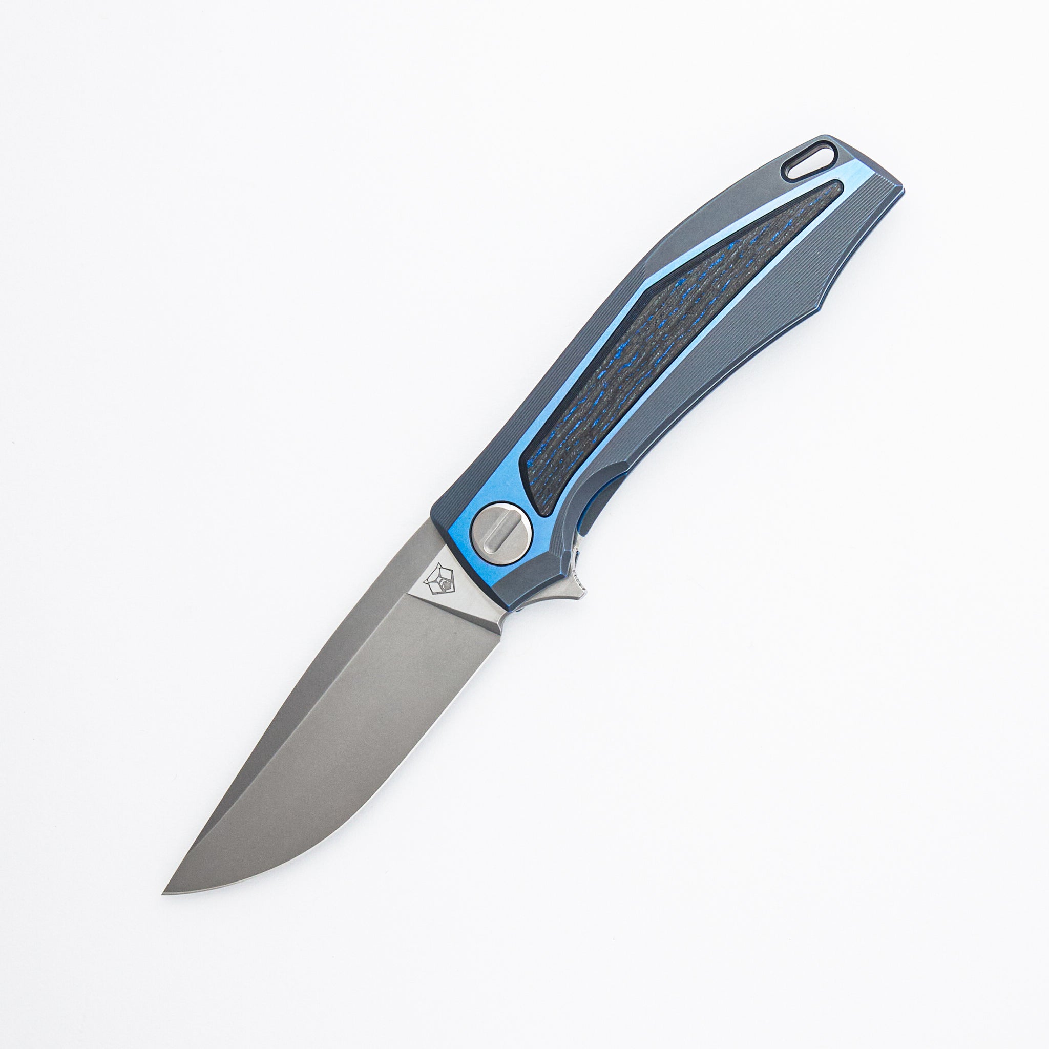 Stormy KMP (RKMP) - S90V Blade - Titanium/Wind & Rain CarboTi Handle - SRRBS (Charles Marlowe Design)