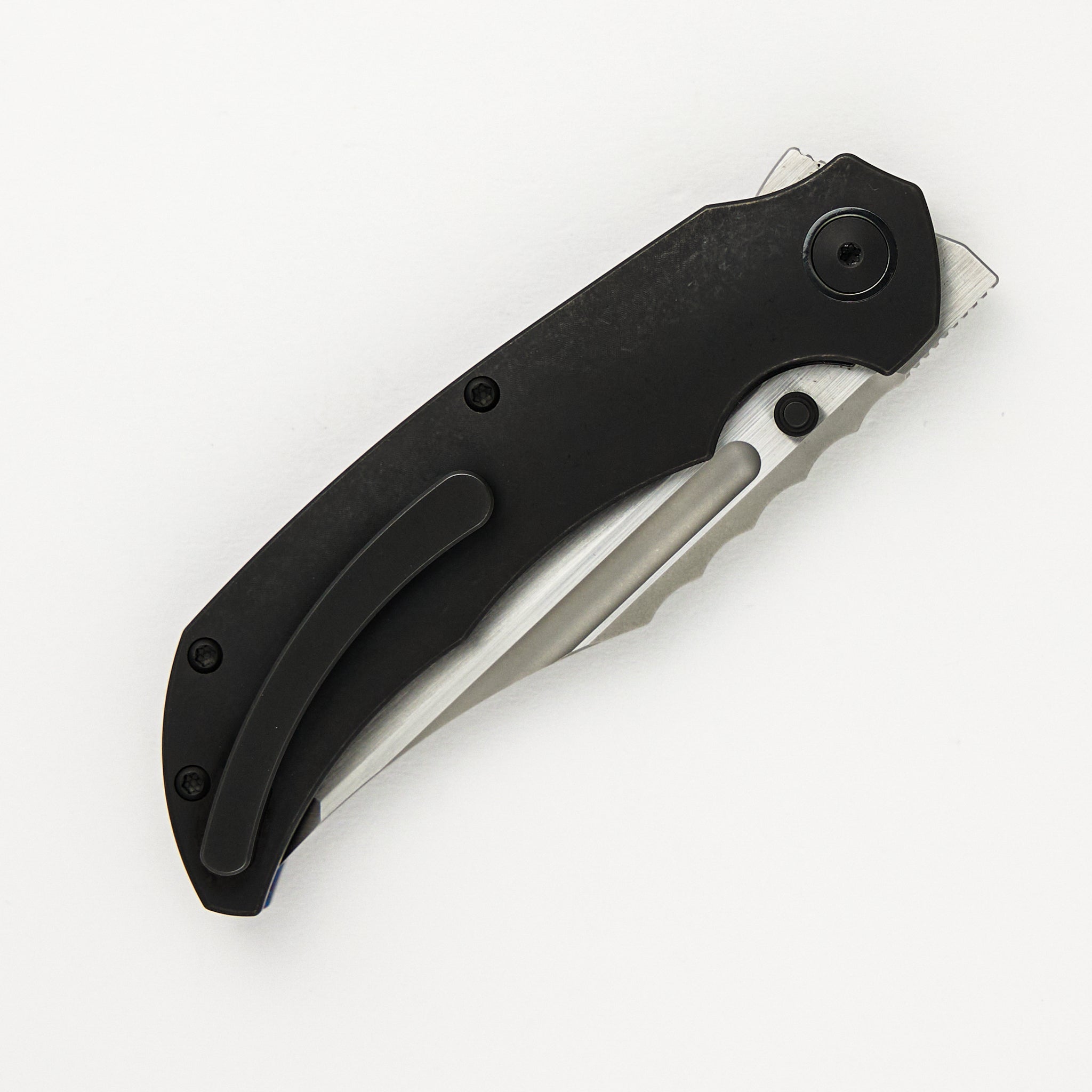 Merriken Knives Mini Ultimatum - ZircuTi/Ti Black PVD Handle - Magnacut Blade