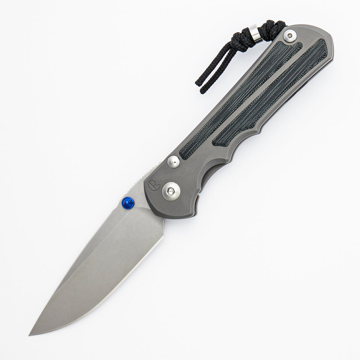 Large Inkosi - Black Canvas Micarta Inlay - Drop Point CPM MagnaCut Blade - Glass Blasted