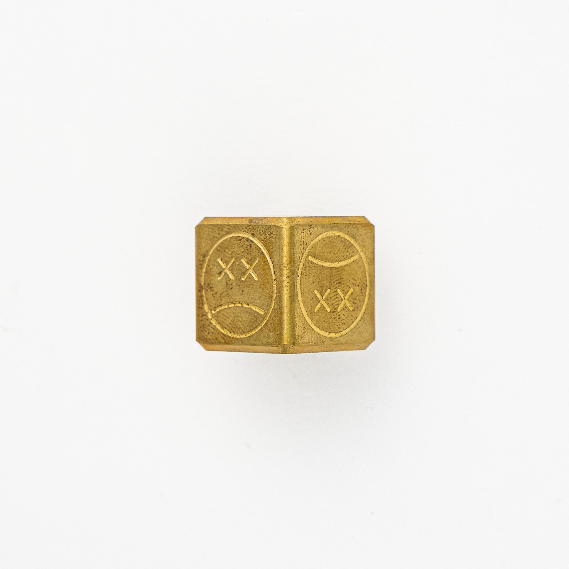 Andy Frankart Cube Bead – Brass