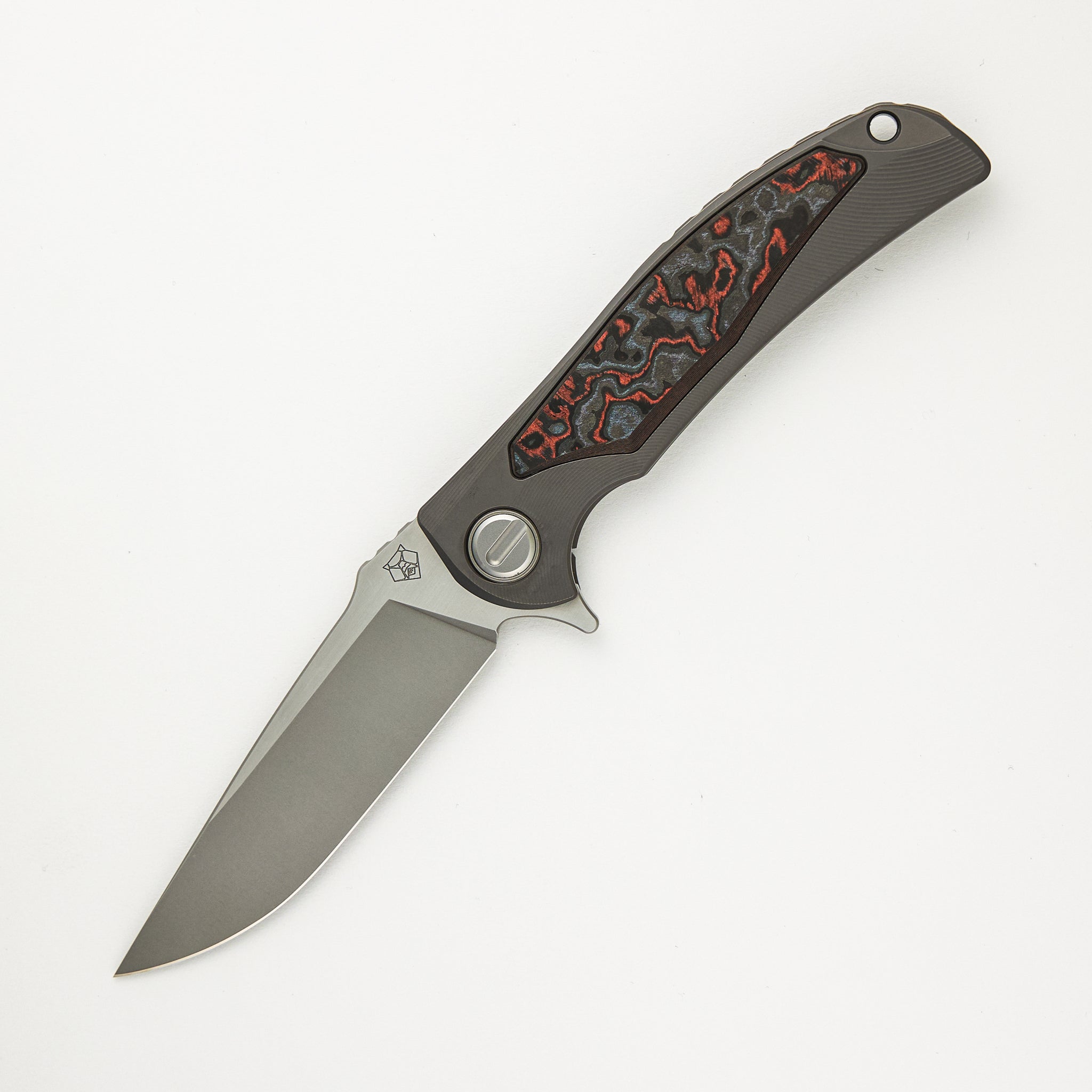 Molten Overkill - MagnaCut Blade - Titanium Handle W/ Lava & Ash CarboTi Inlays - SRRBS"Limited Edition" (RJ Martin Design)