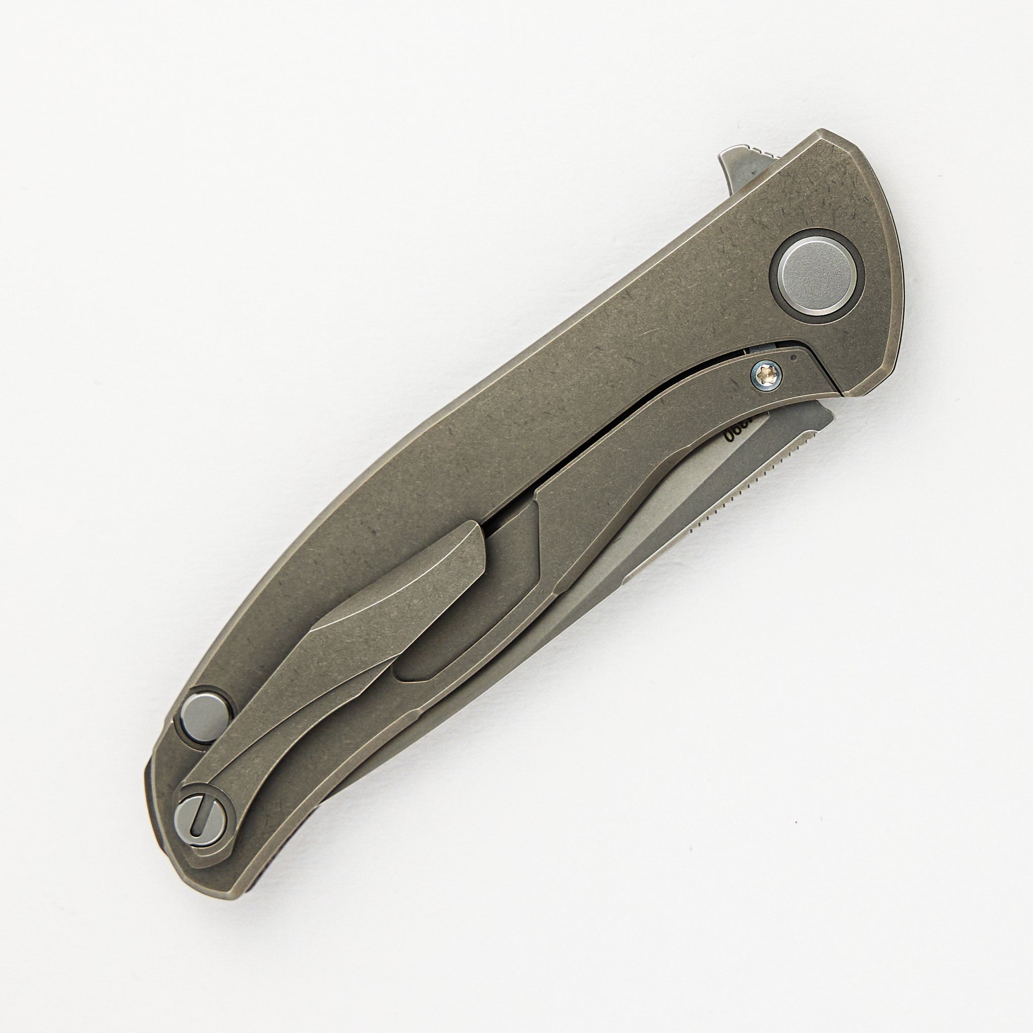 Shirogorov Hati R - Brown Alutex Handle - M390 Blade - MRBS