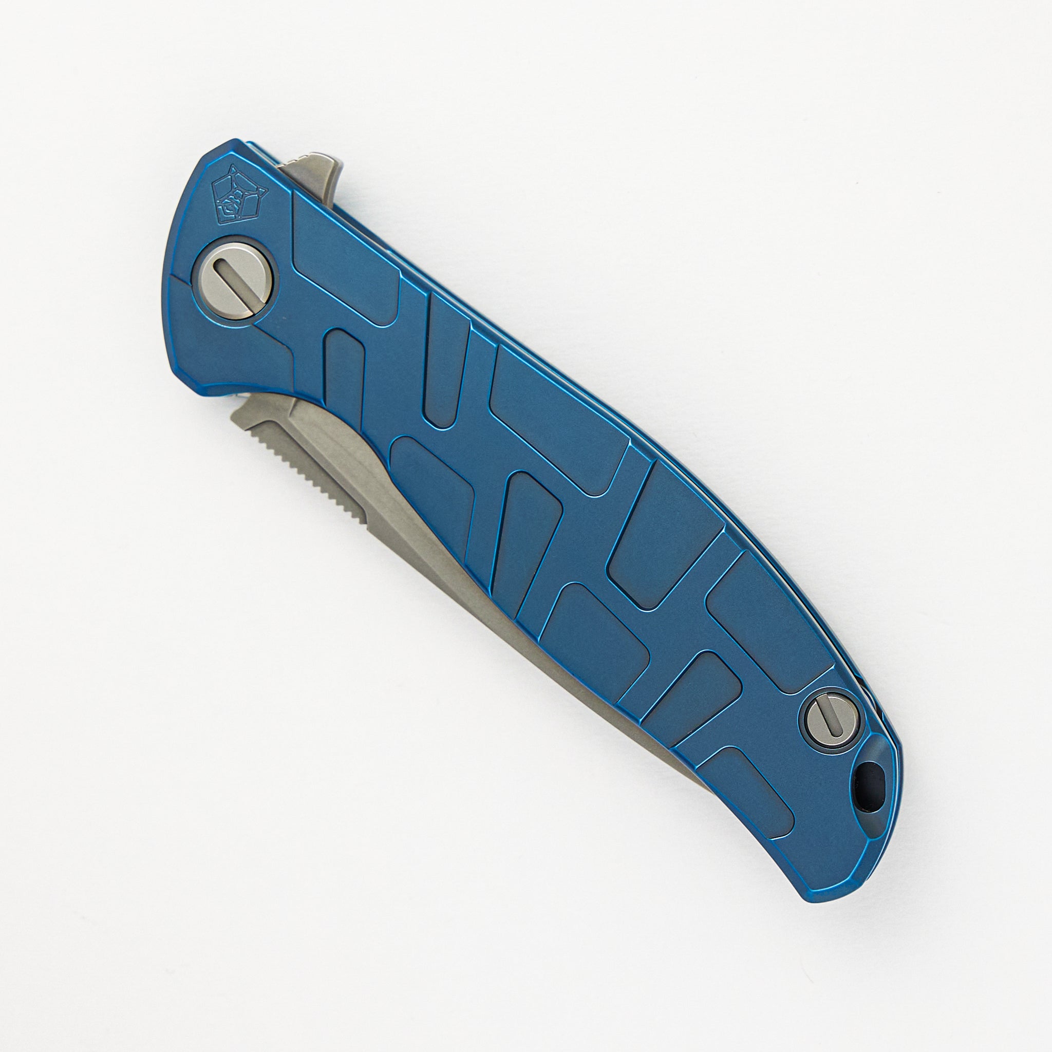 Shirogorov F95 T - Blue Titanium Handle - Vanax 37 Blade - MRBS