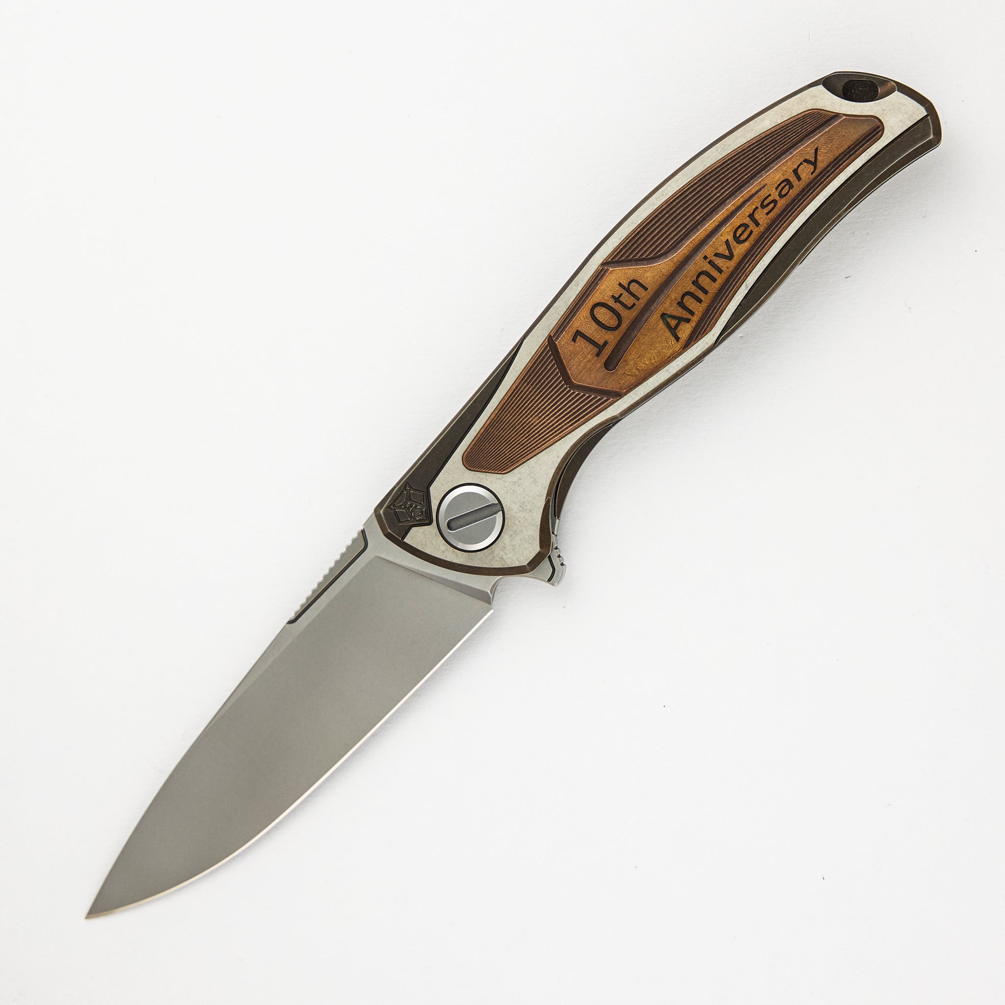 Shirogorov "Limited Edition" F95 10th Anniversary - S90V Blade - Titanium Handle - Washers