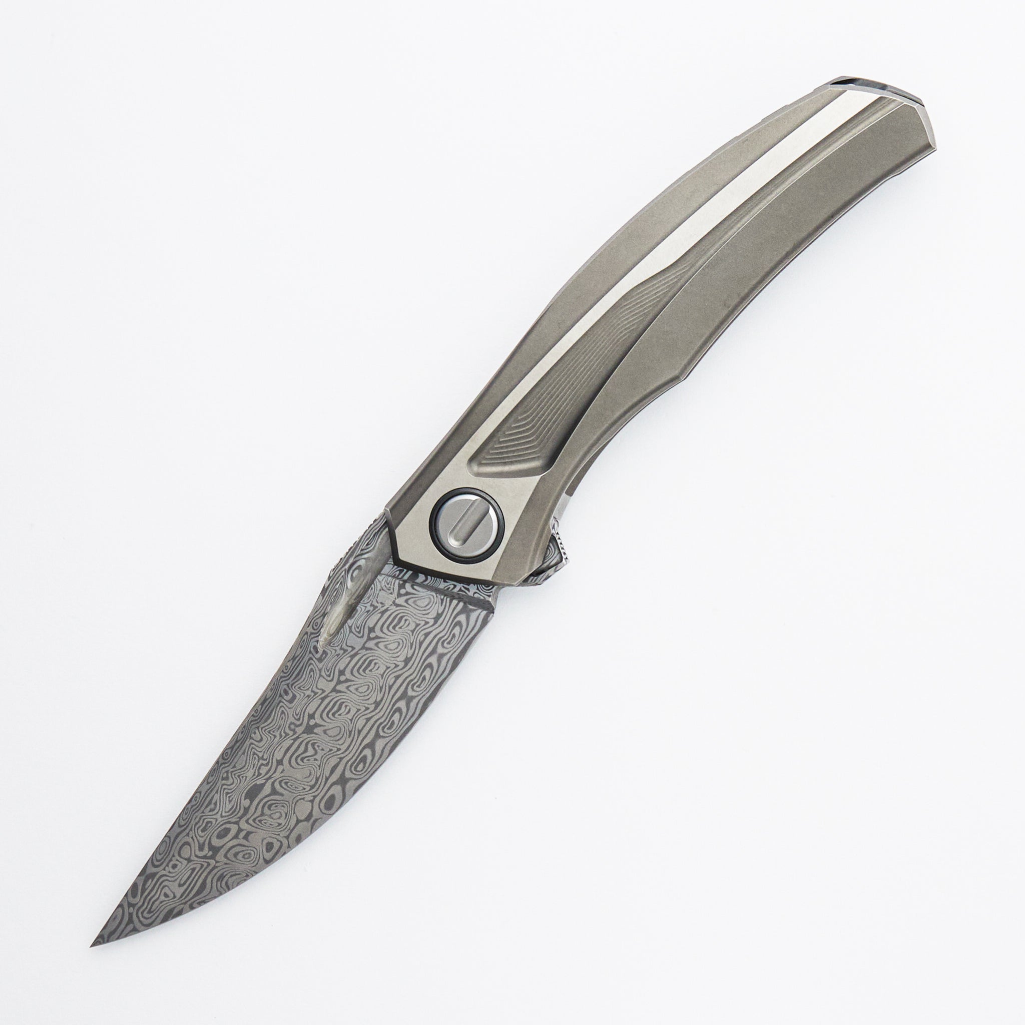 Quantum SR Custom Division – Titanium Handle – Damasteel Blade - RBS