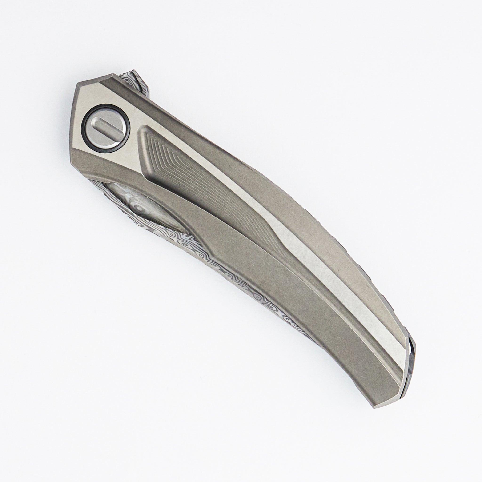 Quantum SR Custom Division – Titanium Handle – Damasteel Blade - RBS