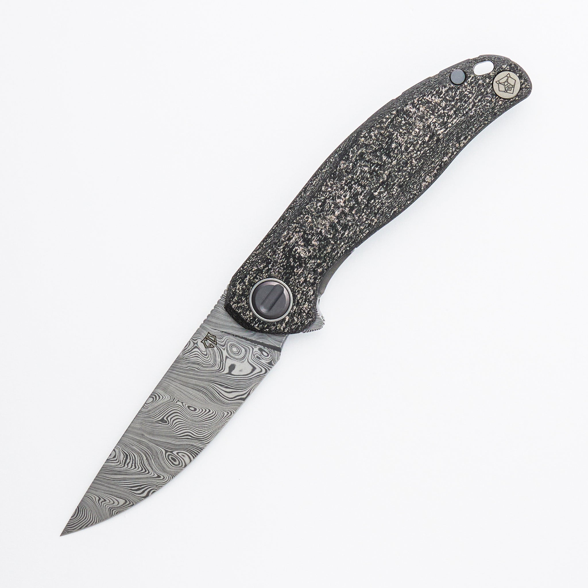 Custom Division Stellaris - Damasteel Blade - Rose Gold Magnetic CarboTi Handle - SRRBS