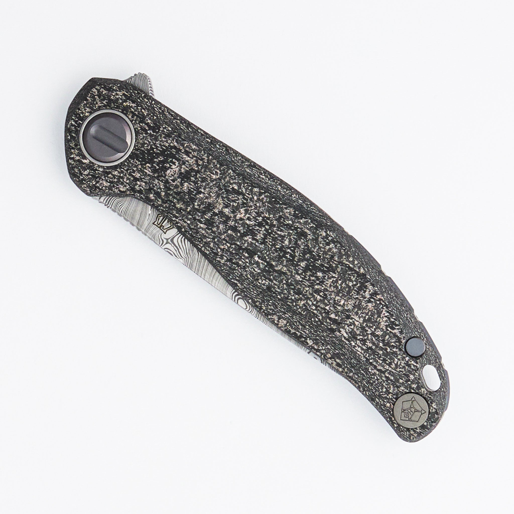 Custom Division Stellaris - Damasteel Blade - Rose Gold Magnetic CarboTi Handle - SRRBS