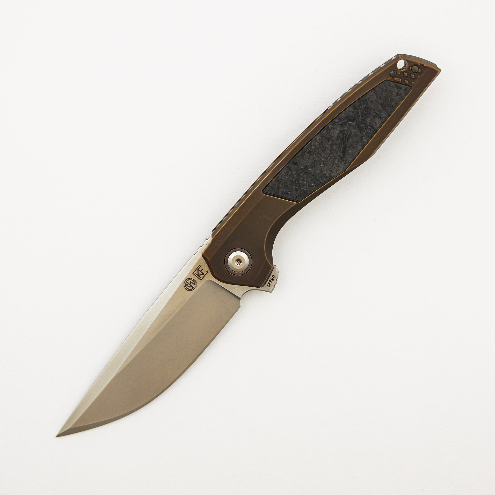Switch - M390 Blade - Titanium/Carbon Fiber Handle (Geoff Blauvelt Design)